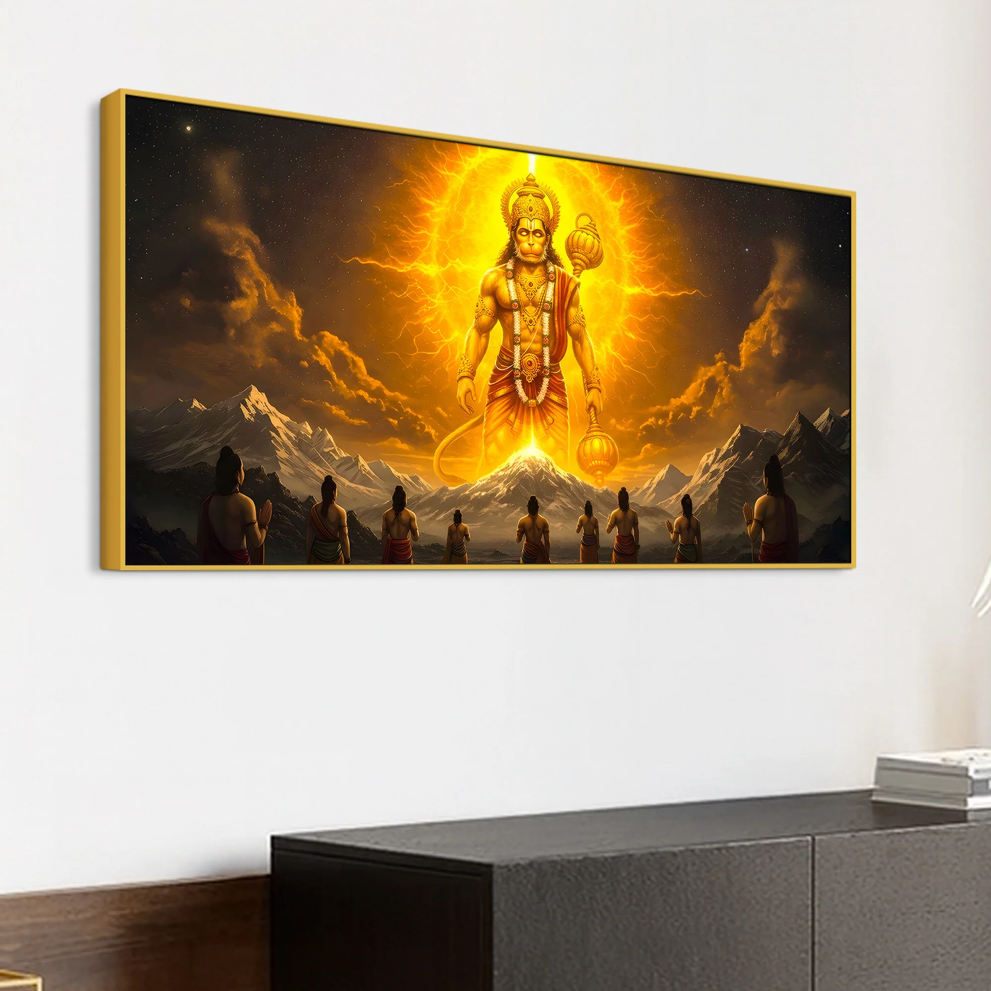 Divine Hanuman Ji Canvas Painting for Living Room & Pooja - Image 5