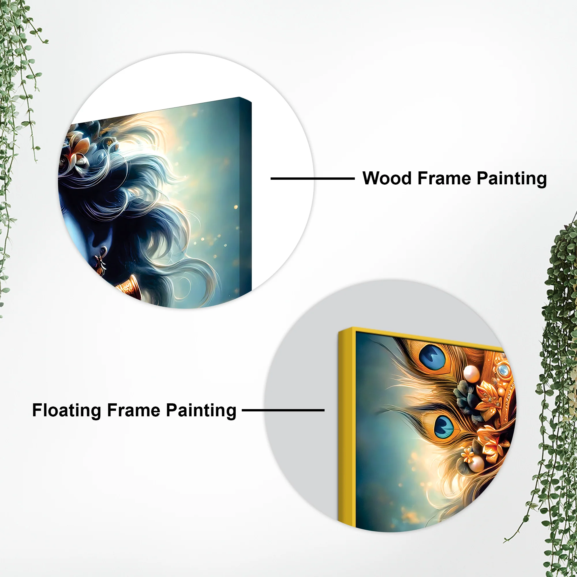 Divine Krishna Canvas Painting for Elegant Living Room Wall - Image 7