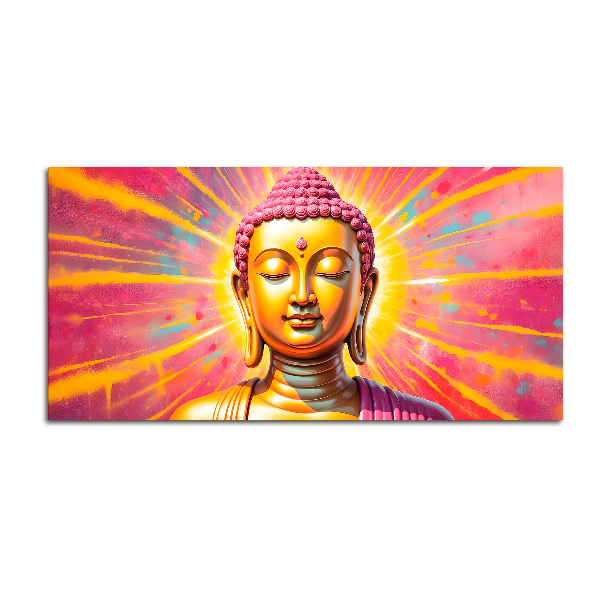 Divine Lord Buddha Canvas Décor Painting - Image 4