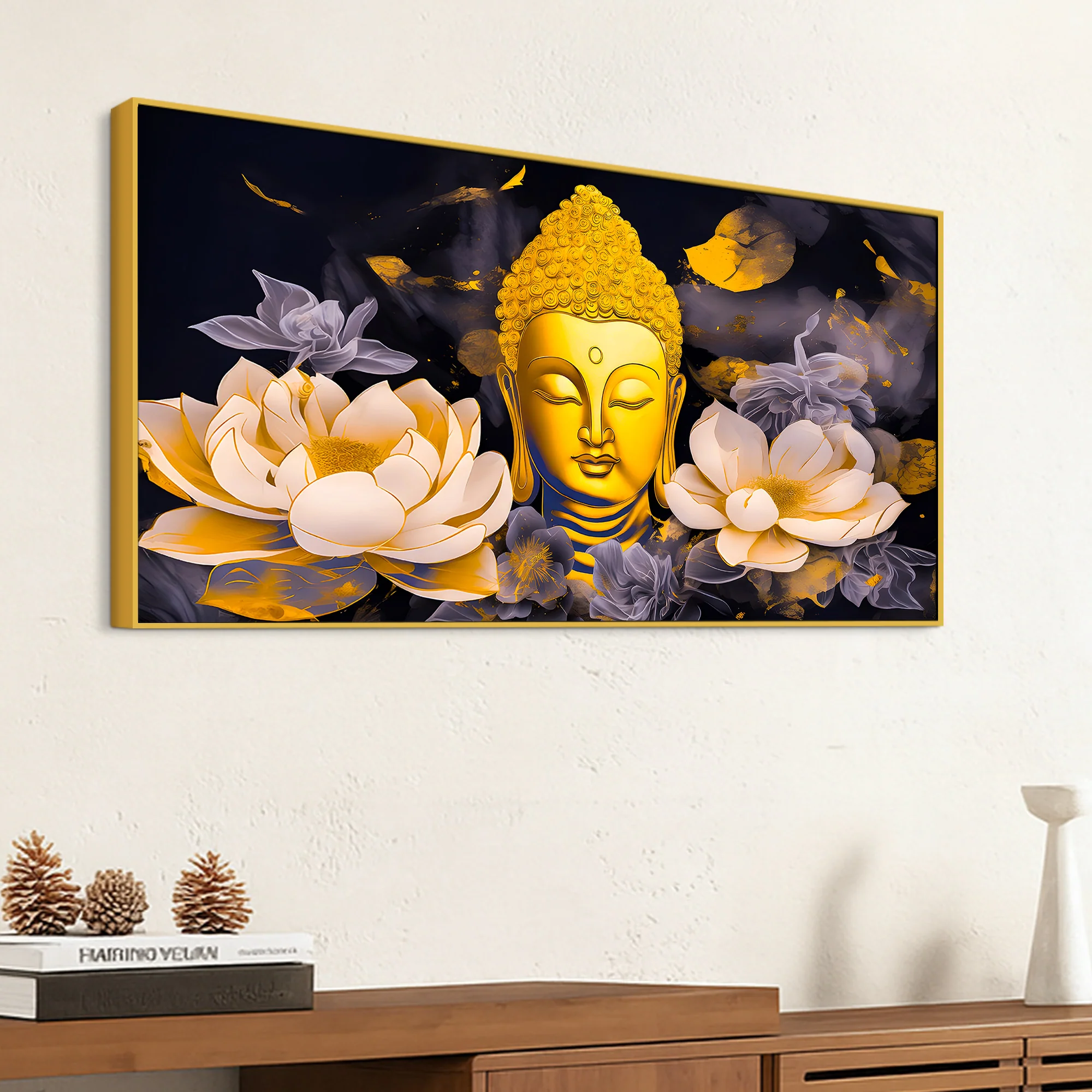 Divine Lord Buddha Canvas Painting for Home & Living Room - Image 5