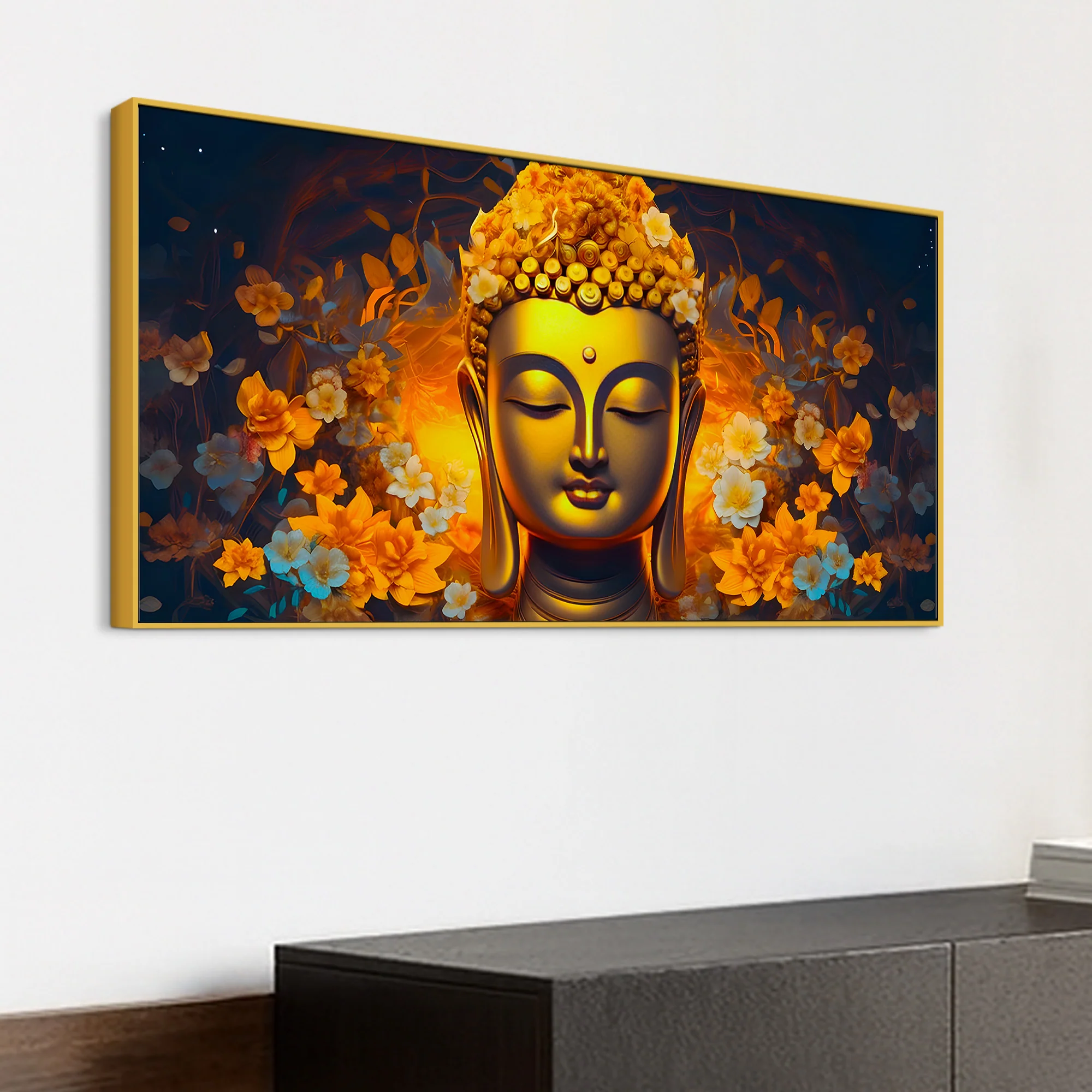 Divine Lord Buddha Canvas Painting for Wall Decoration - Image 5