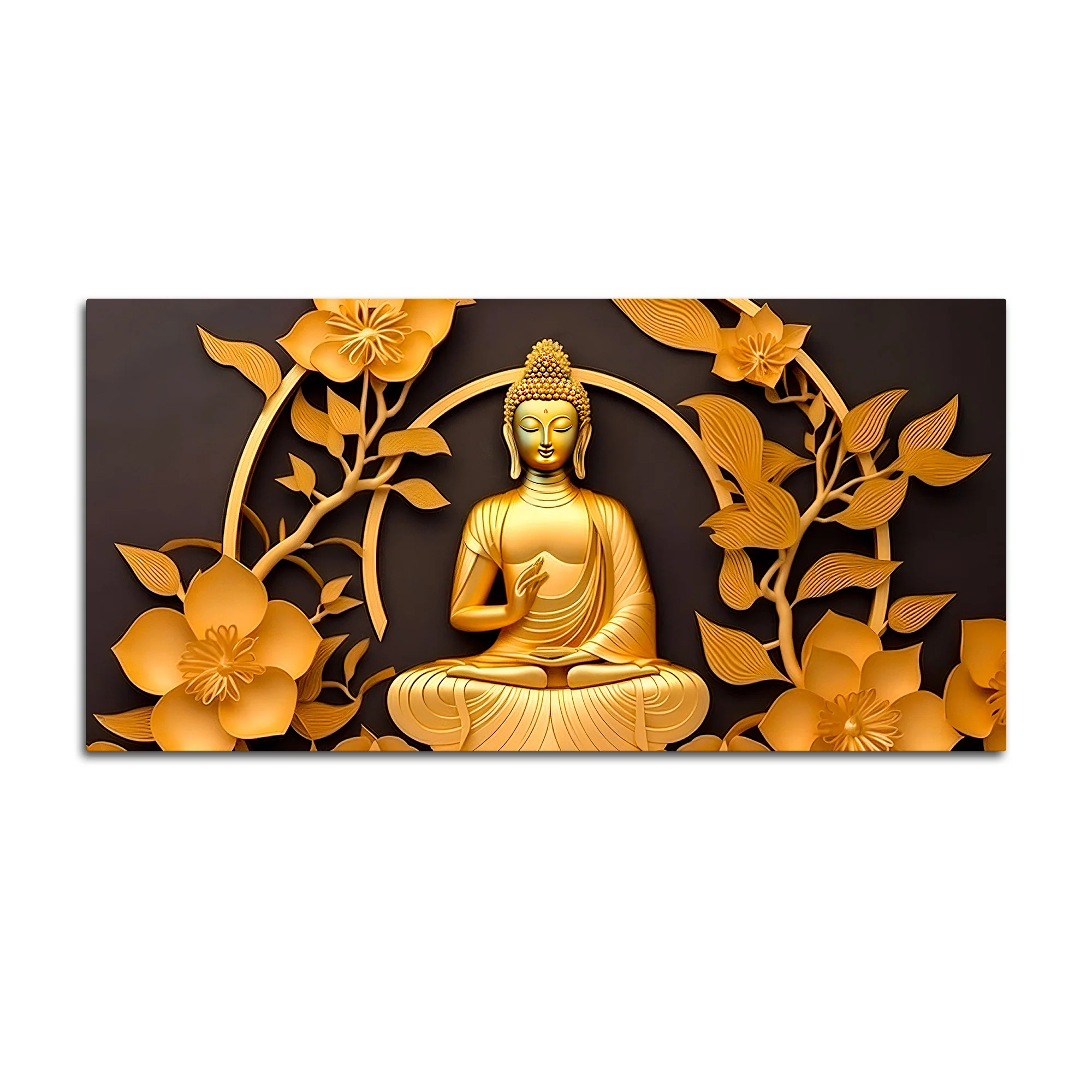 Divine Lord Buddha Canvas Wall Décor Painting - Image 4
