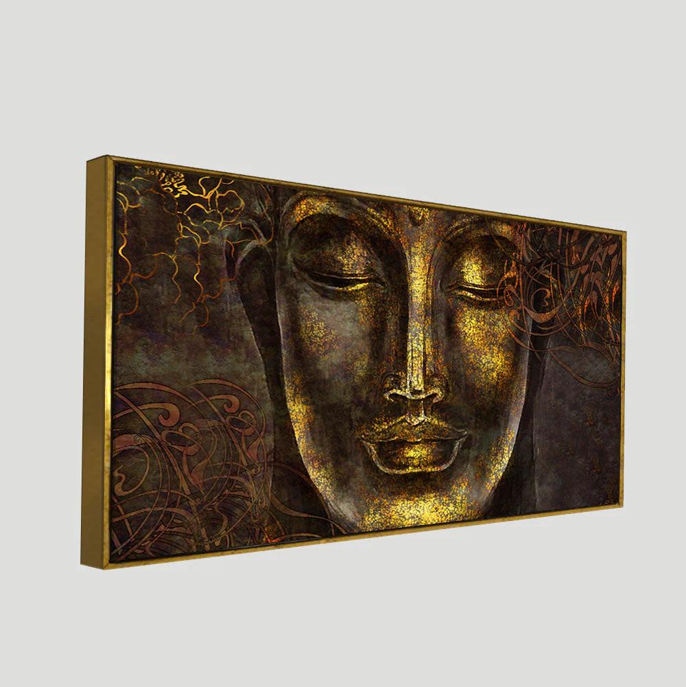 Divine Lord Buddha Sculpture Wall Painting - Image 5