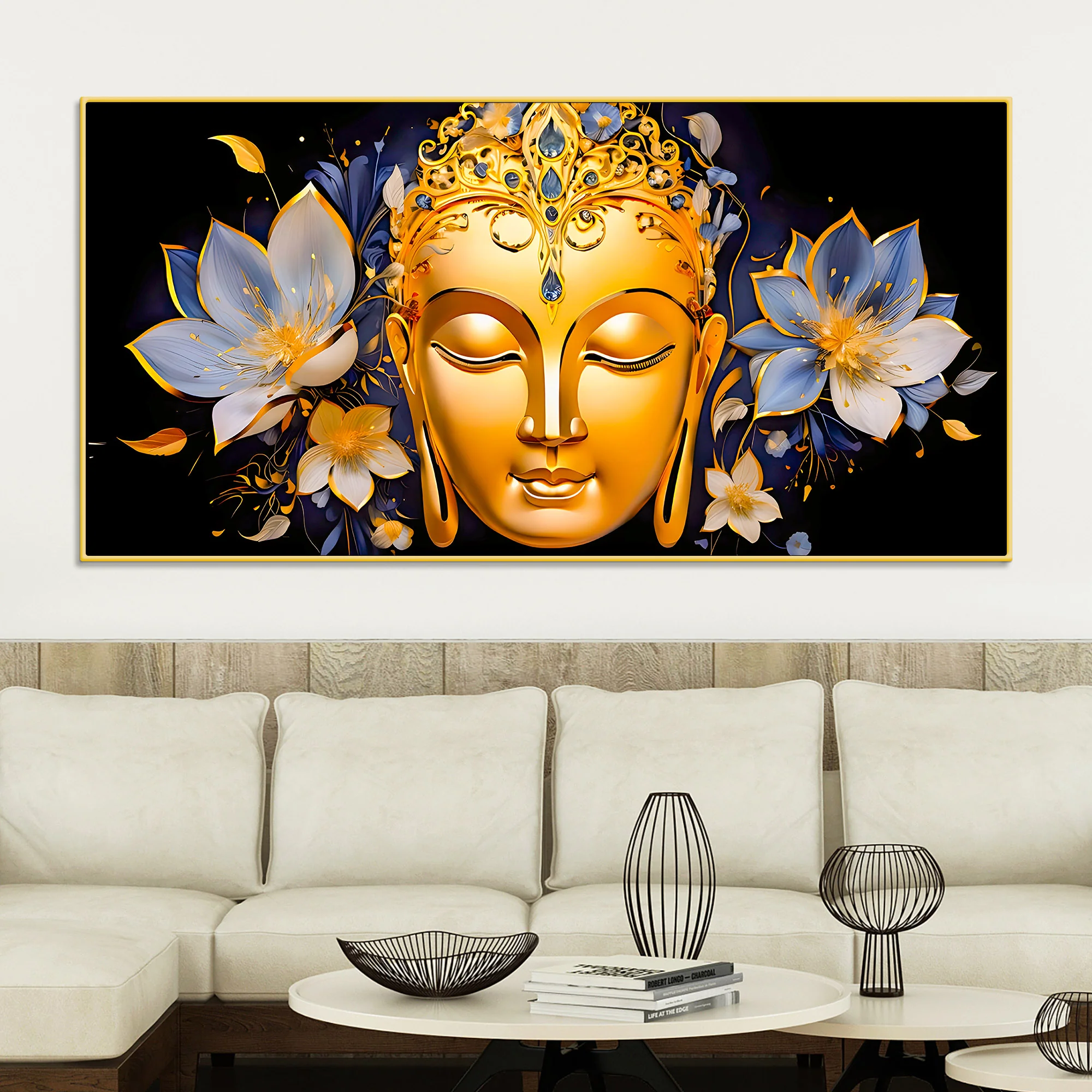 Divine Lord Gautam Buddha Wall Painting for Home - Image 2