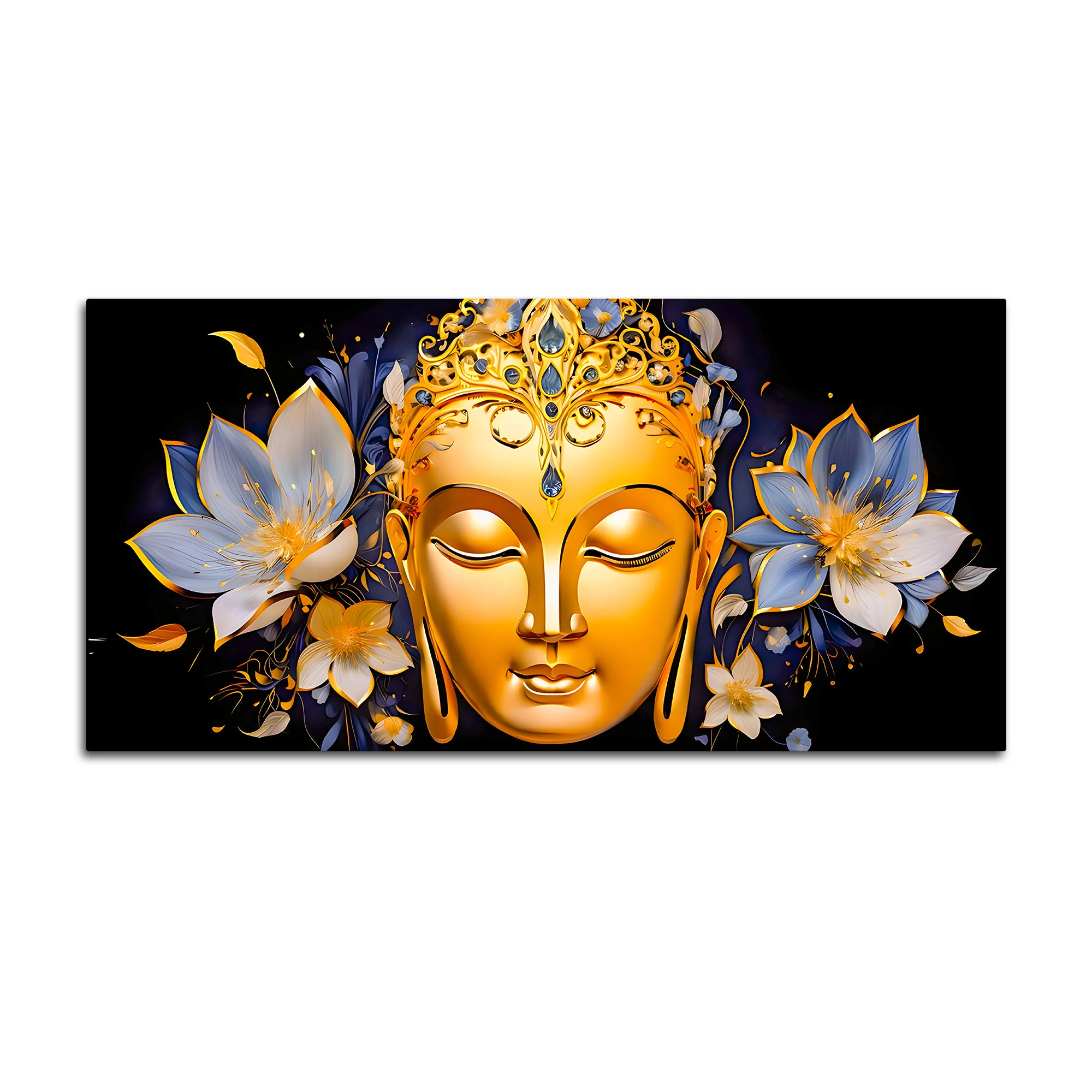 Divine Lord Gautam Buddha Wall Painting for Home - Image 4