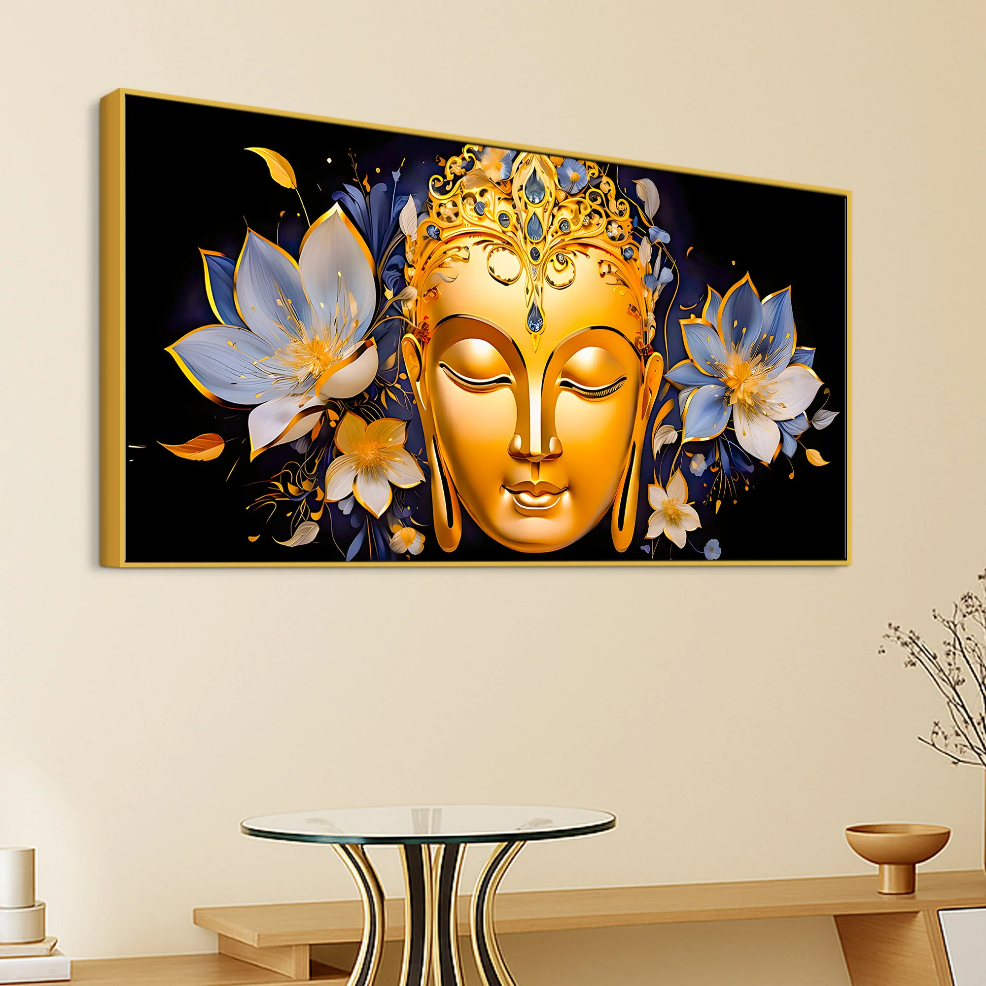 Divine Lord Gautam Buddha Wall Painting for Home - Image 5