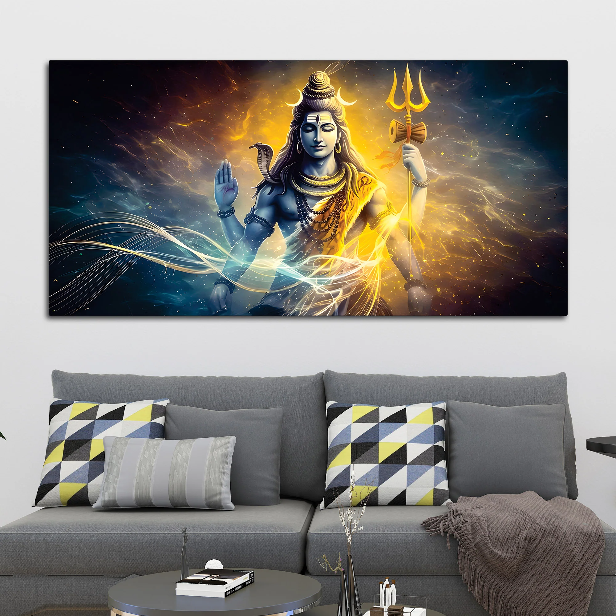 Divine Mahadev Wall Painting for Spiritual Home Styling - Image 3