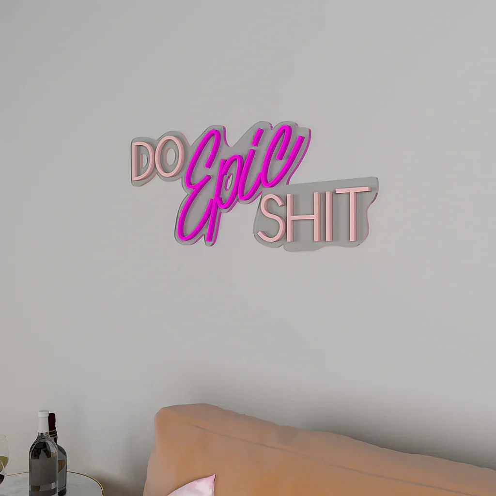 Do Epic Shit Text LED Neon Light - Image 5