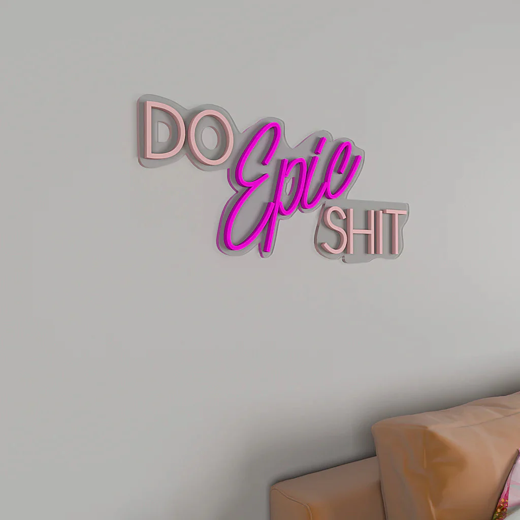 Do Epic Shit Text LED Neon Light - Image 6