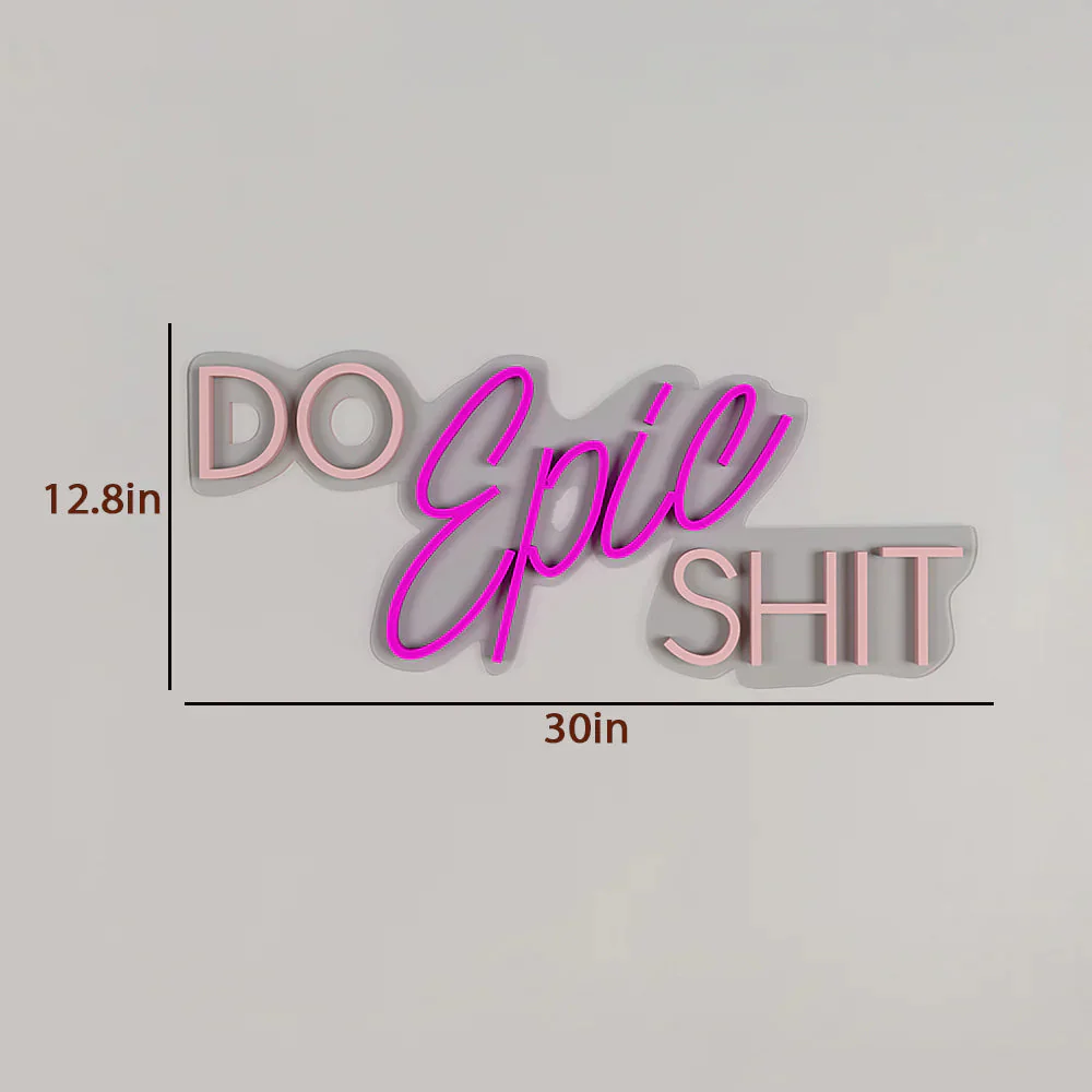 Do Epic Shit Text LED Neon Light - Image 8