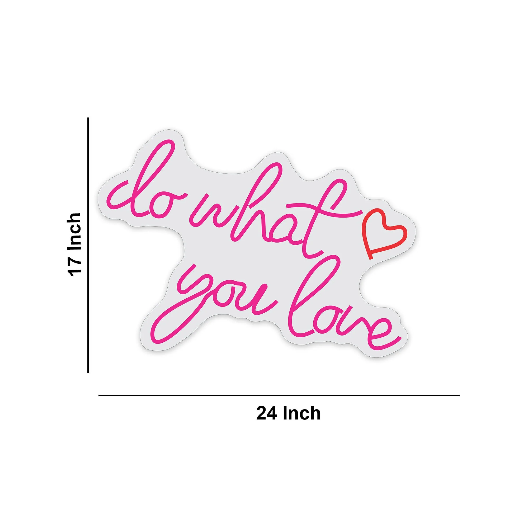 Do What You Love Couple Text Neon Sign LED Light - Image 3