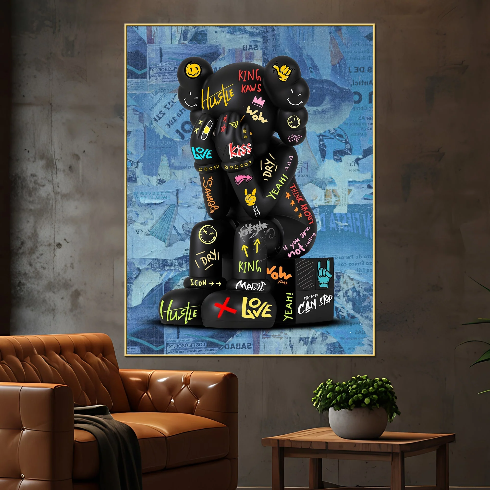 Don'T Be Shy Harry Cotton Canvas Wall Painting - Image 2