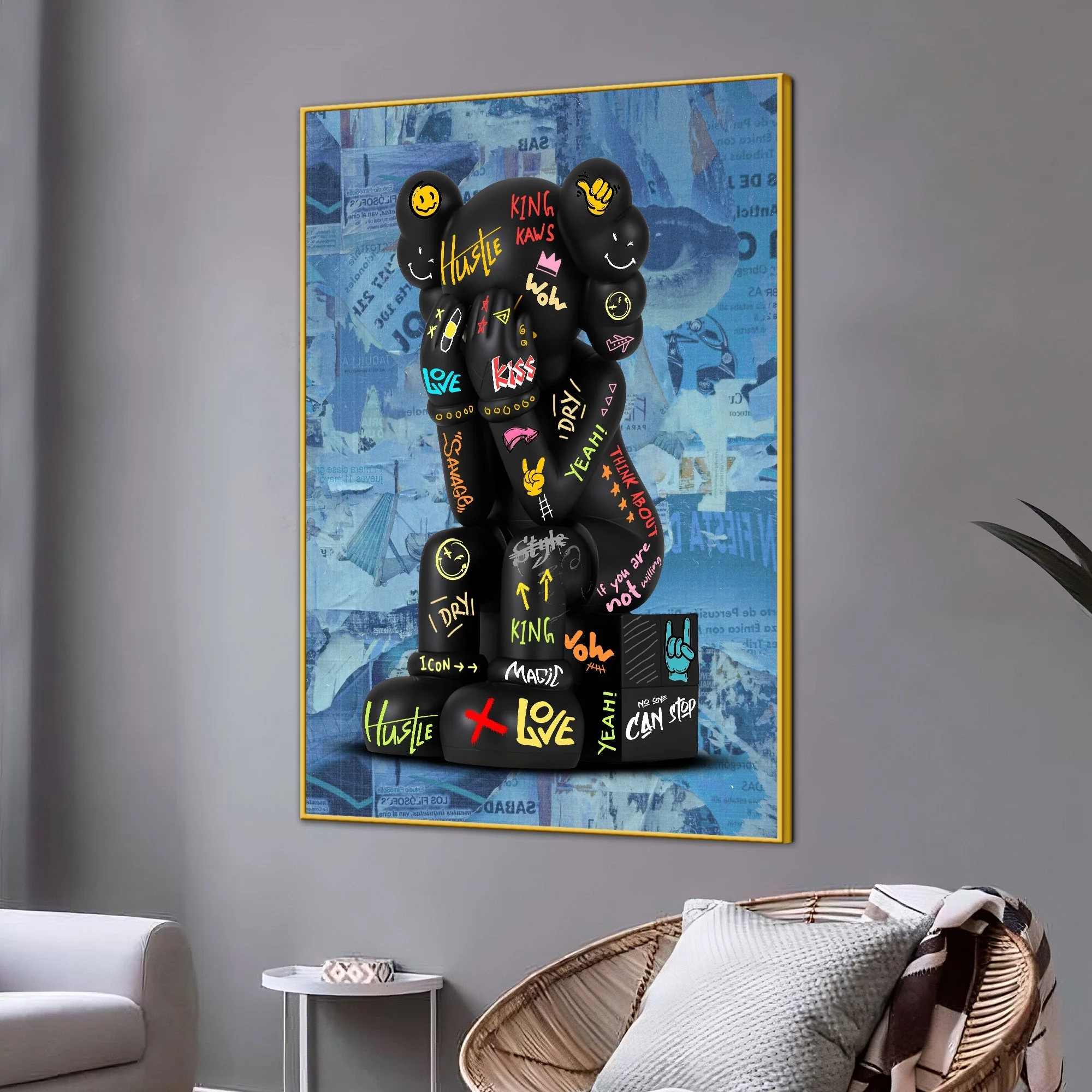 Don'T Be Shy Harry Cotton Canvas Wall Painting - Image 3