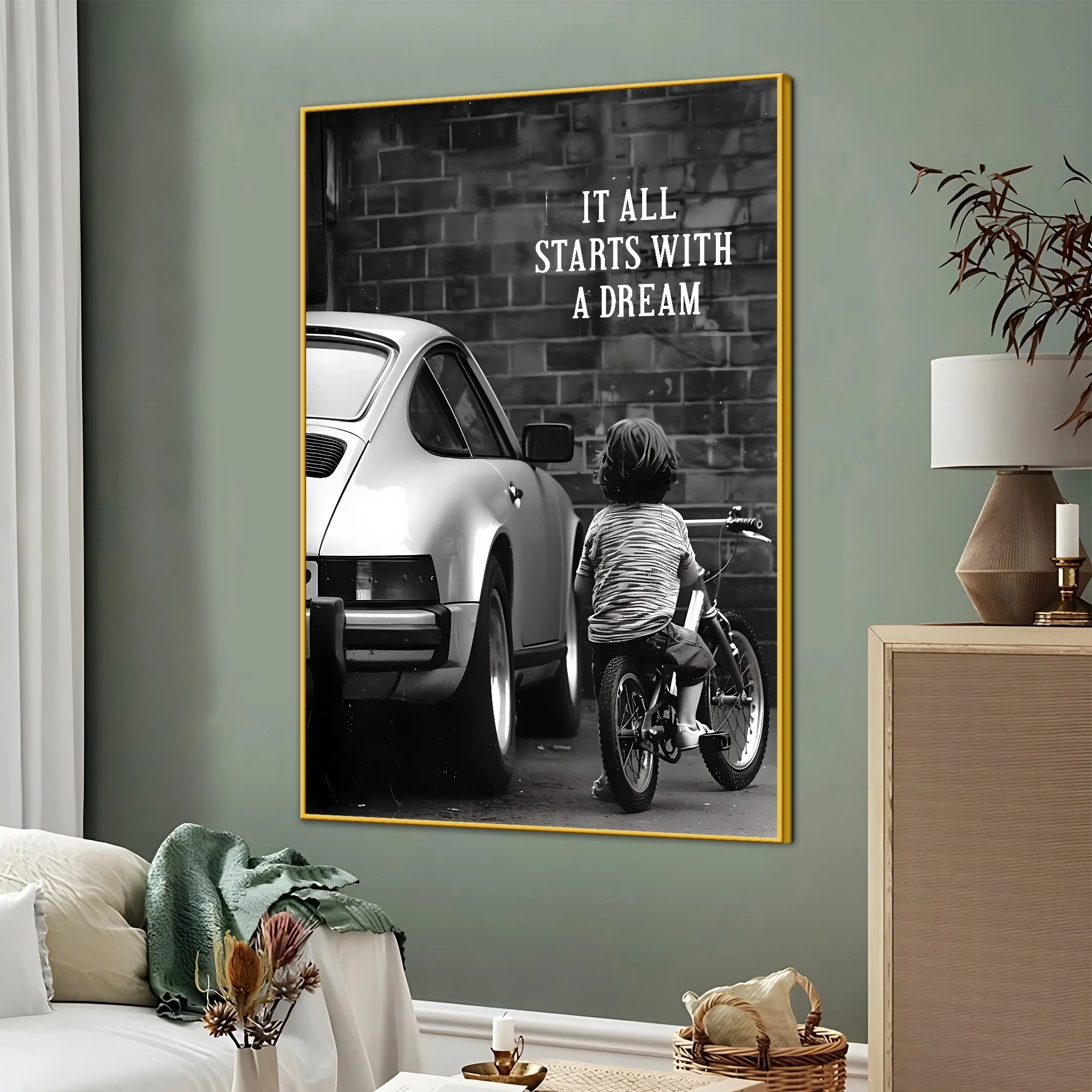 Dream Of Kid Cotton Canvas Wall Painting - Image 3