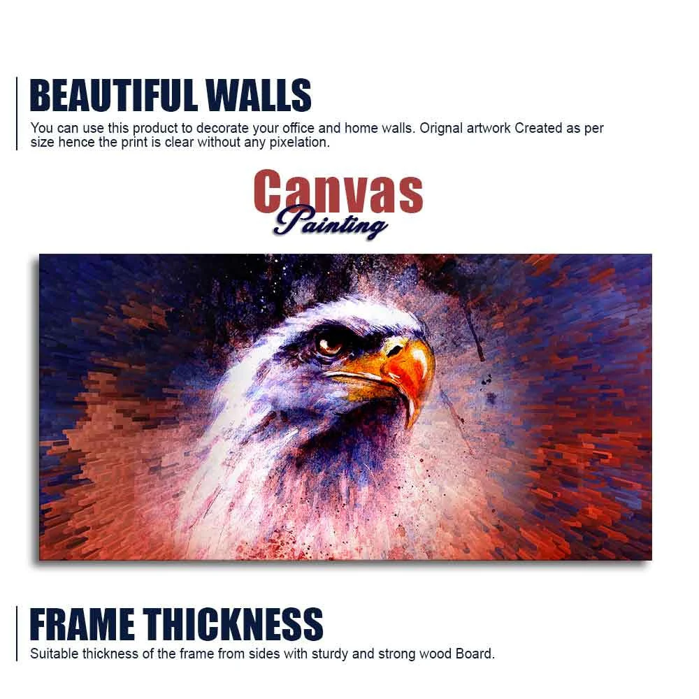 Eagle Abstract Art Canvas Wall Painting - Image 6