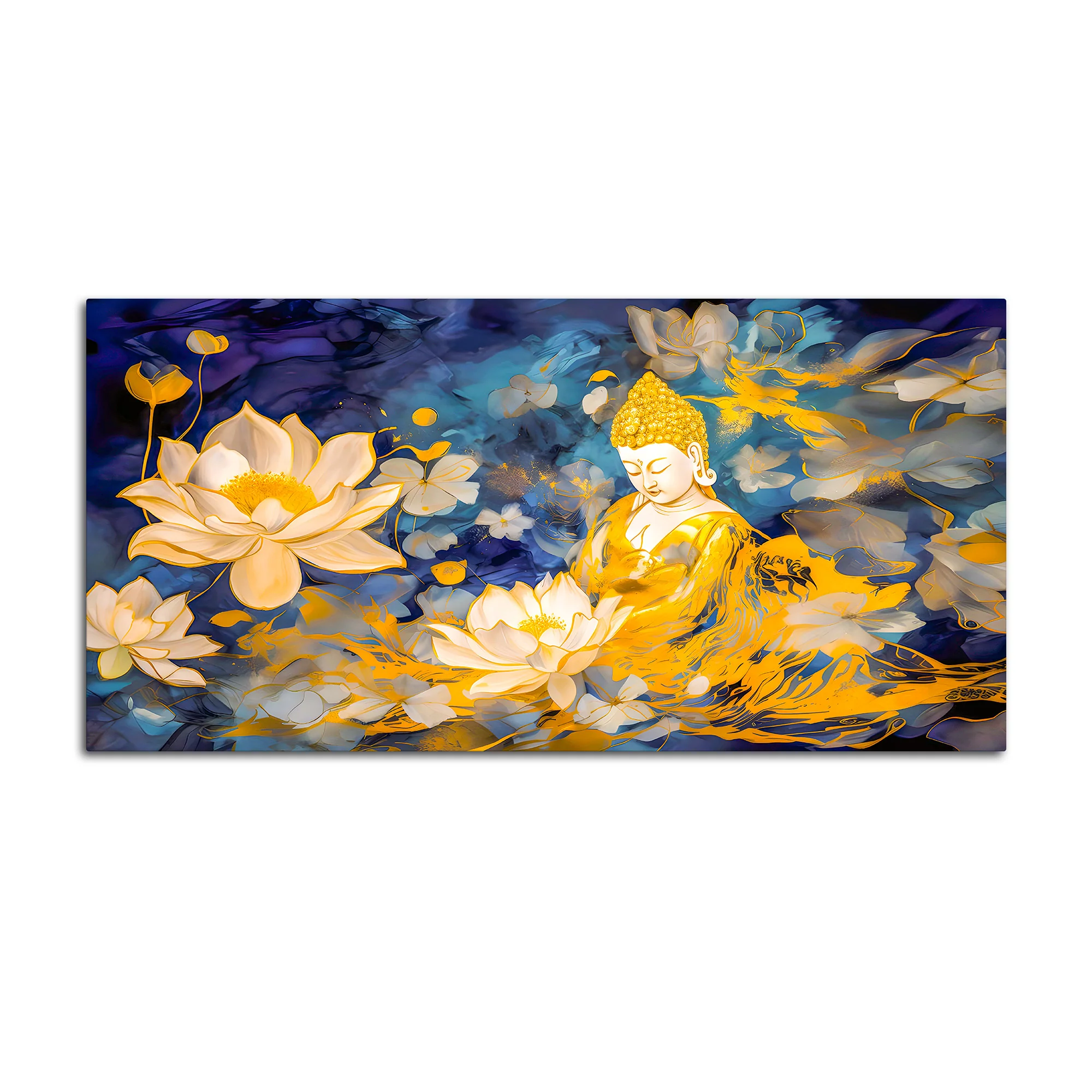 Elegant Buddha Canvas Painting for Modern Living Room Décor - Image 4