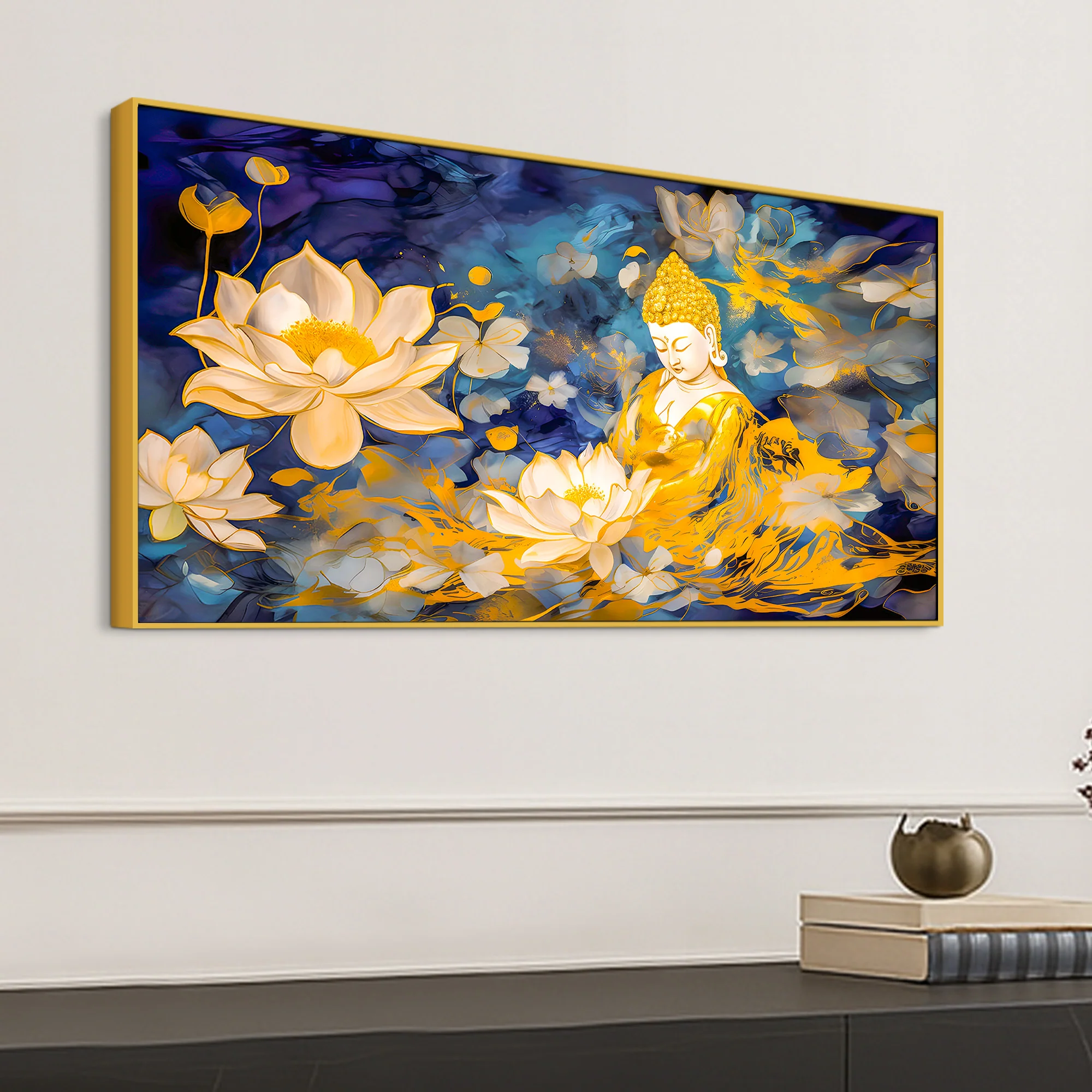Elegant Buddha Canvas Painting for Modern Living Room Décor - Image 5