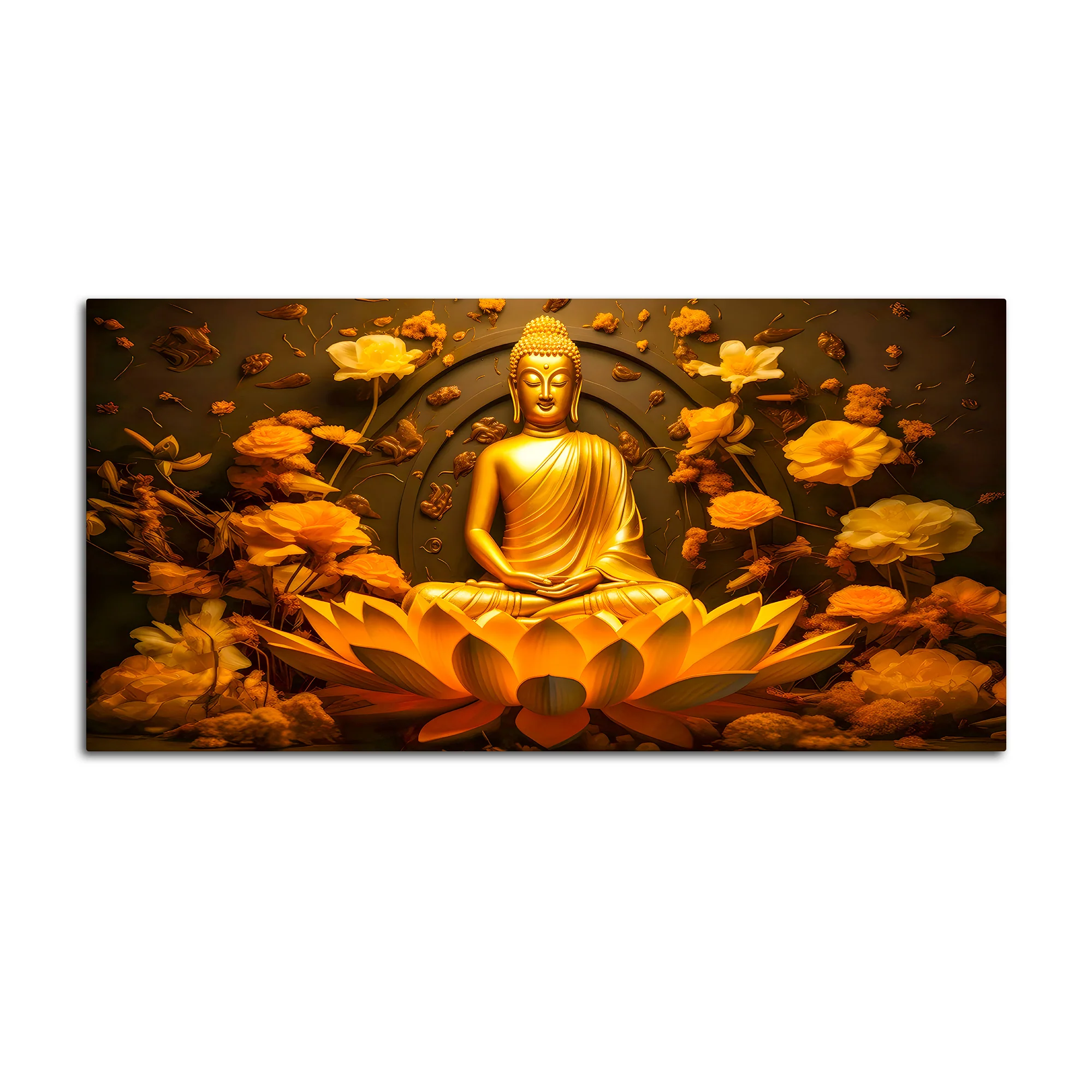 Elegant Buddha Canvas Painting for Wall Decoration - Image 4