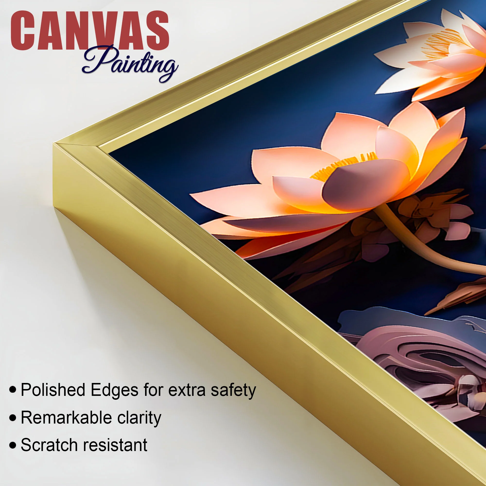 Elegant Buddha Canvas Wall Painting for Luxury Home Styling - Image 6