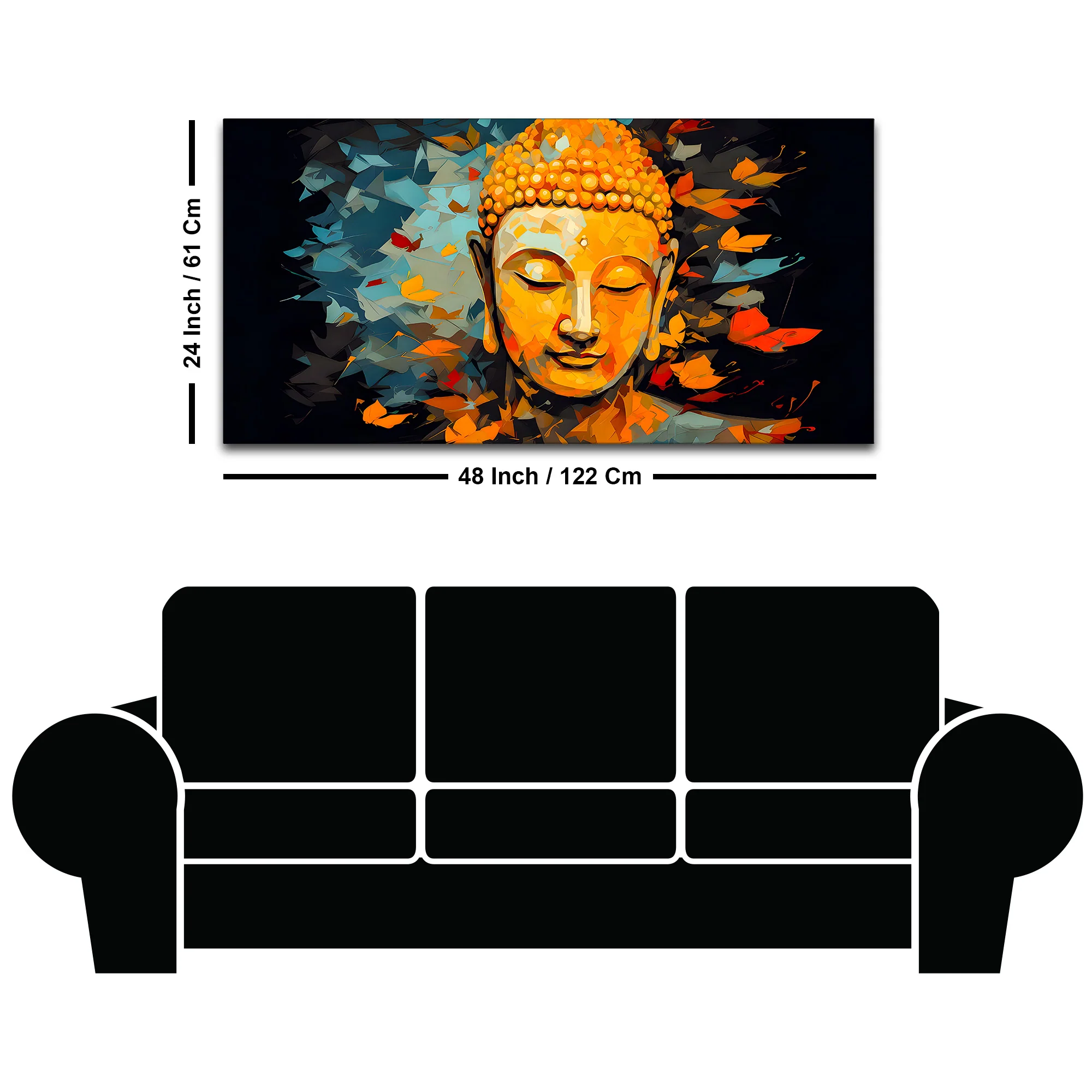 Elegant Buddha Wall Canvas Painting for Wall Decoration - Image 8