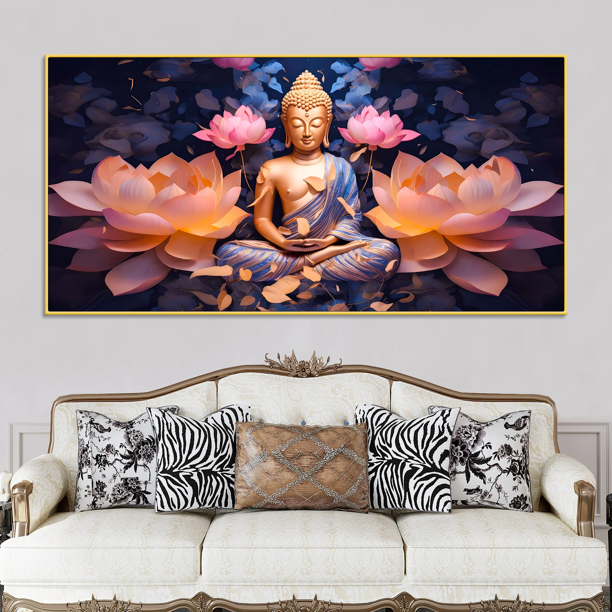 Elegant Buddha Wall Painting for Premium Home Decoration - Image 2