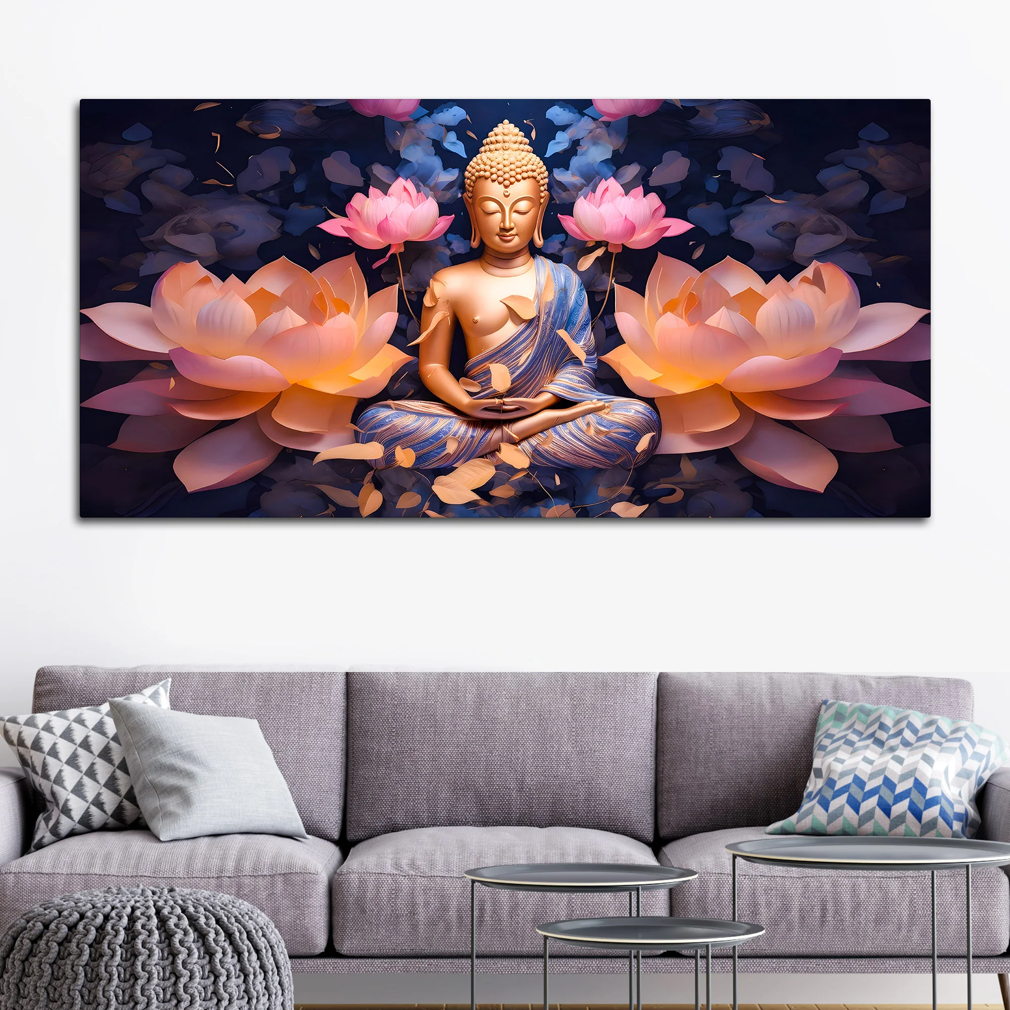 Elegant Buddha Wall Painting for Premium Home Decoration - Image 3