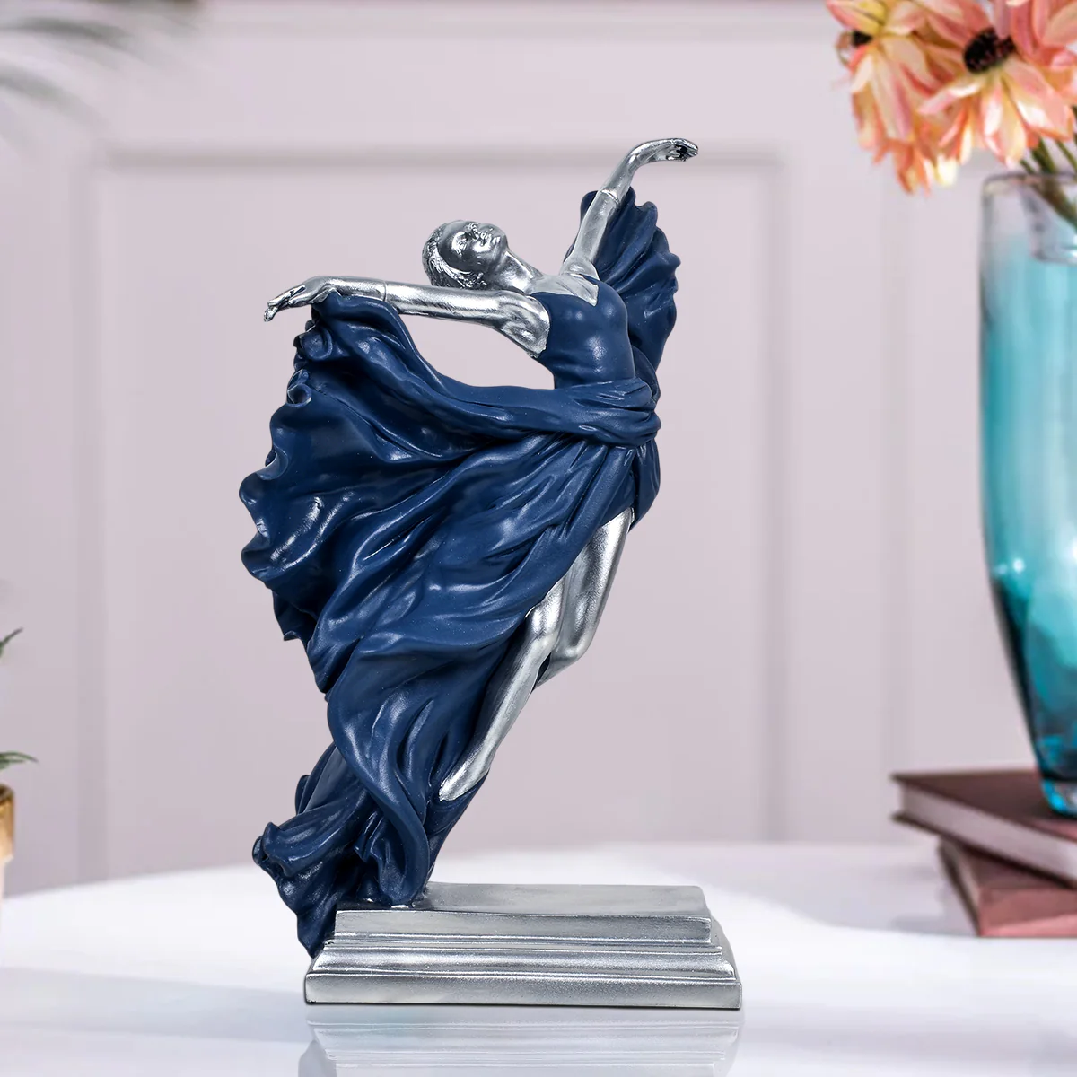 Elegant Dancing Girl Statue Table Decoration Showpiece - Image 4