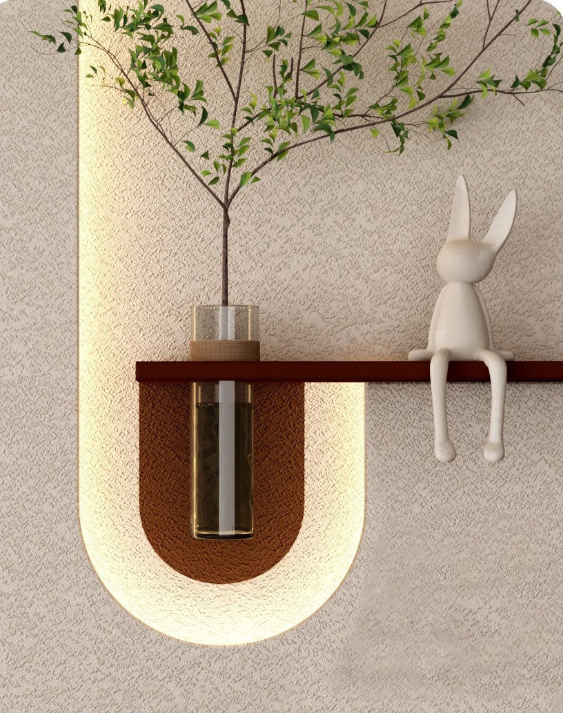Elegant Decorative LED Light Wall Panel with Planter for Home & Office Spaces - Image 4