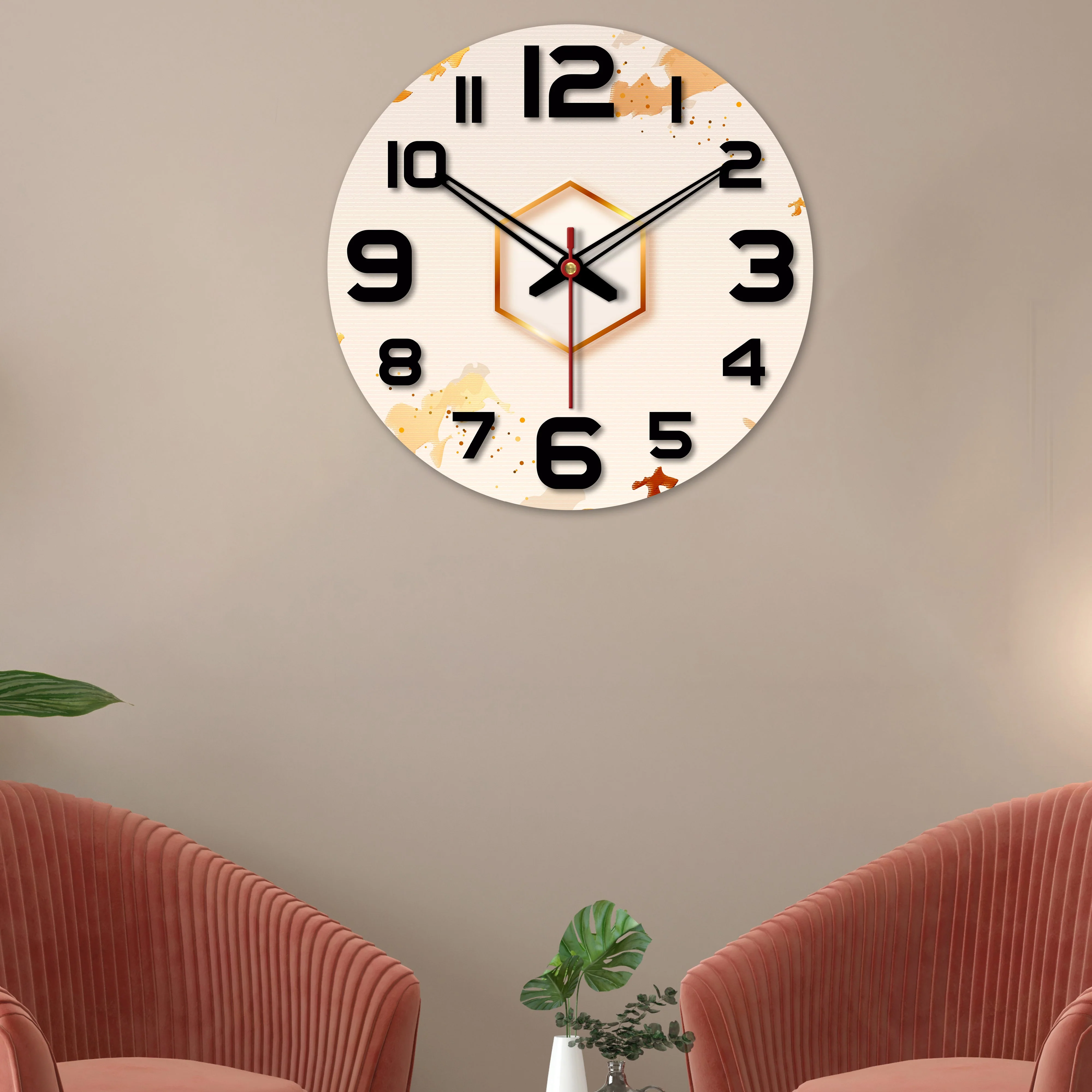 Elegant Design Wooden Wall Clock - Image 3