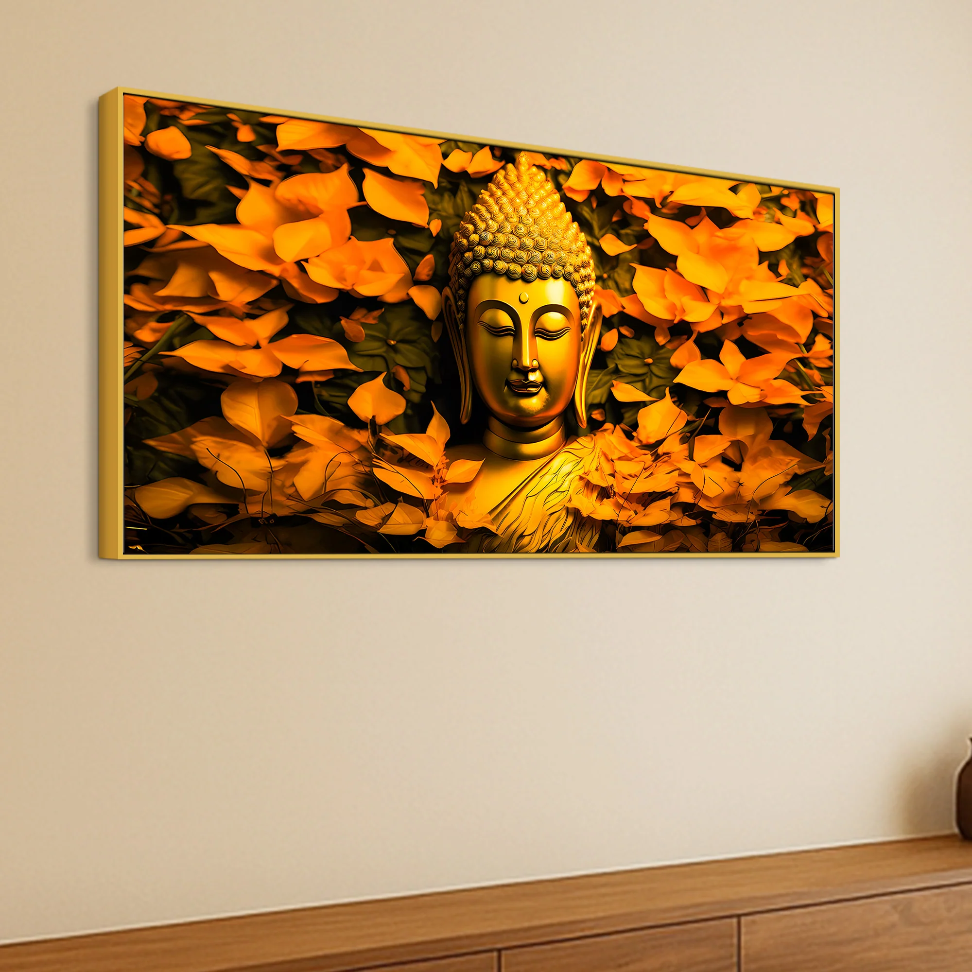 Elegant Divine Buddha Canvas Wall Décor Painting - Image 5