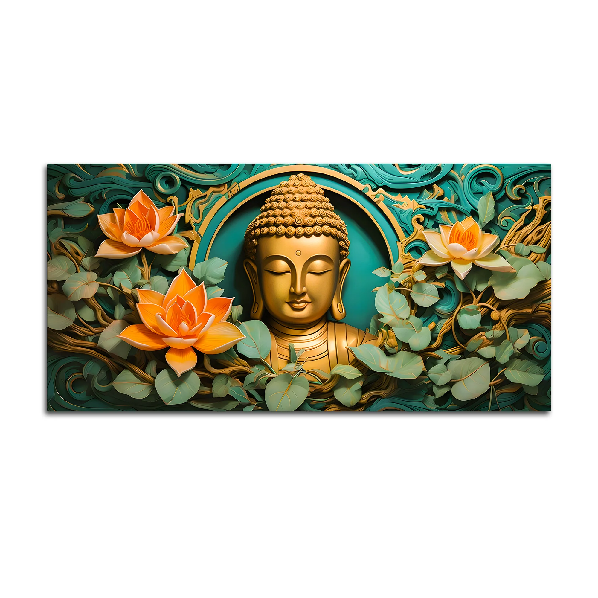 Elegant Gautam Buddha Wall Décor Painting for Modern Living Room Décor - Image 4