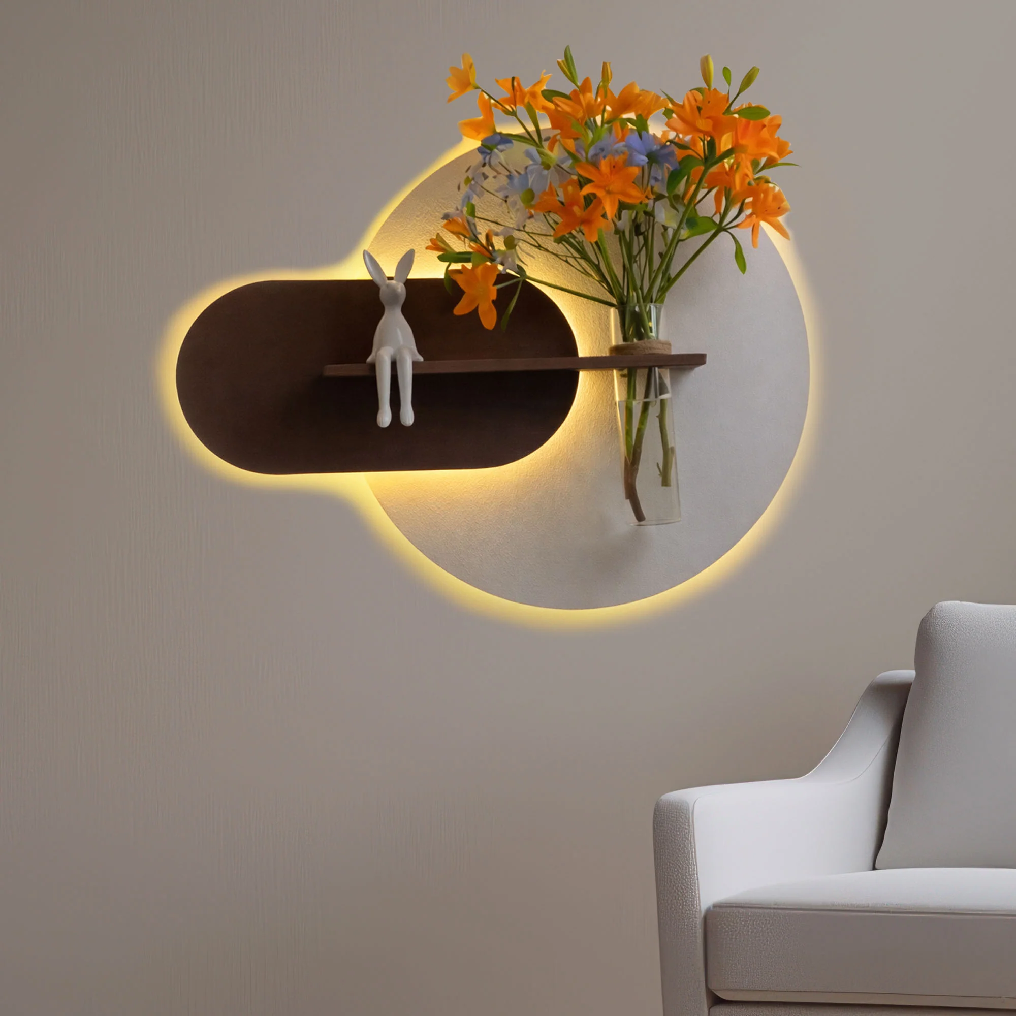 Elegant LED Wall Mounted Decor for Bedroom and Living Room - Image 3