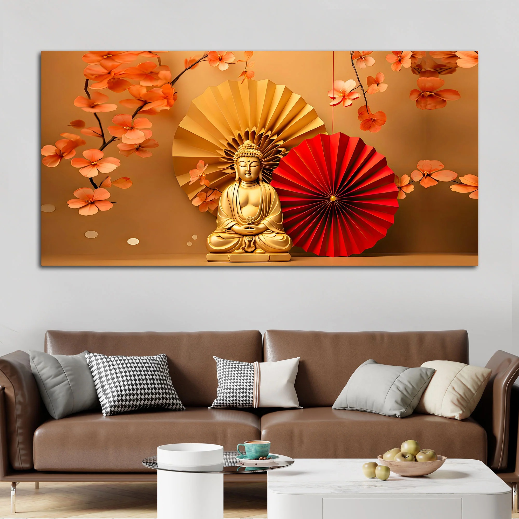 Elegant Luxury Buddha Wall Painting for Modern Living Room - Image 3