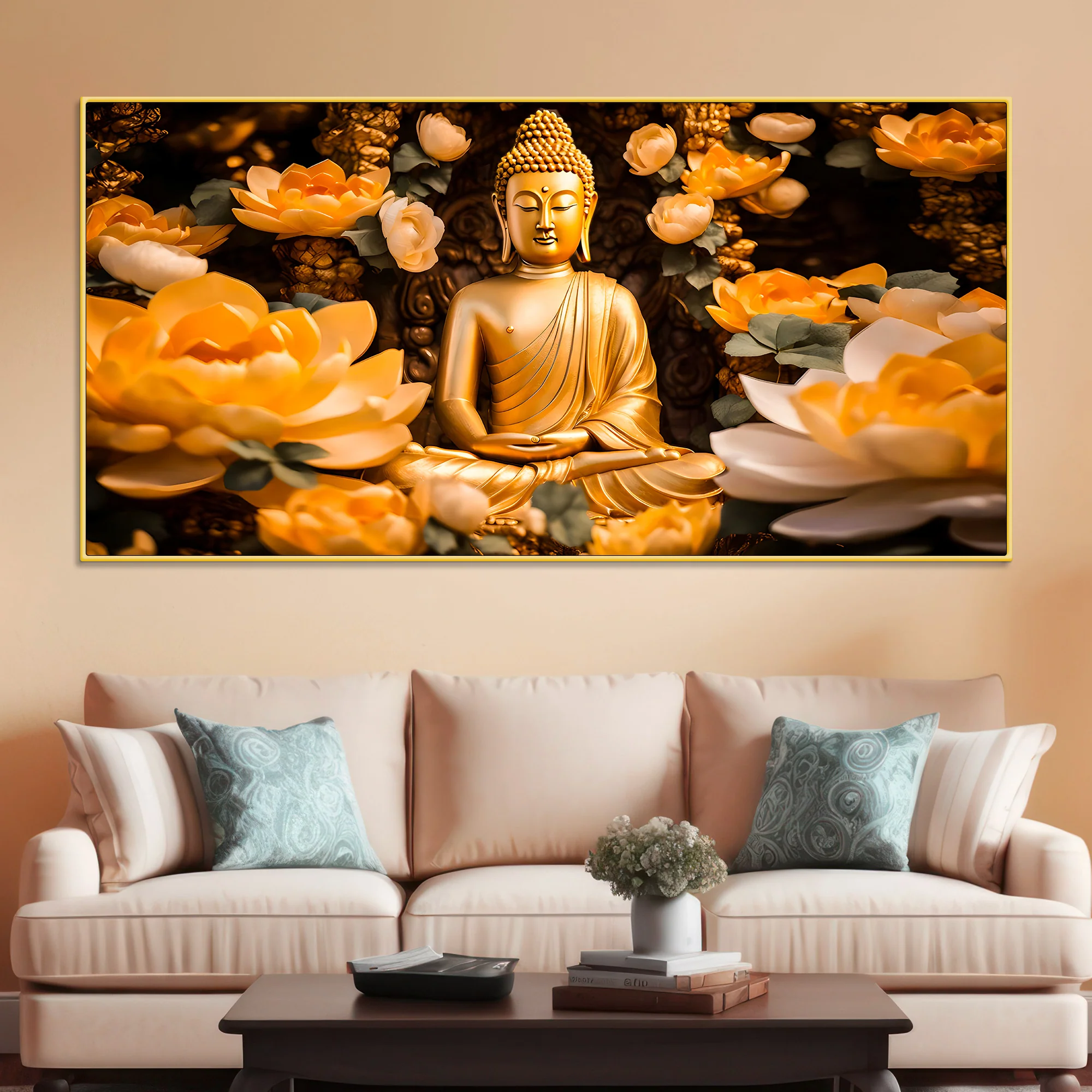 Elegant Modern Buddha Wall Painting for Decoration - Image 2