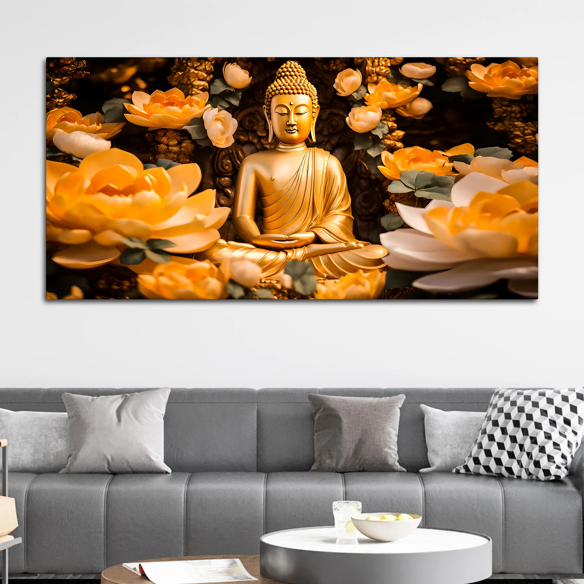 Elegant Modern Buddha Wall Painting for Decoration - Image 3