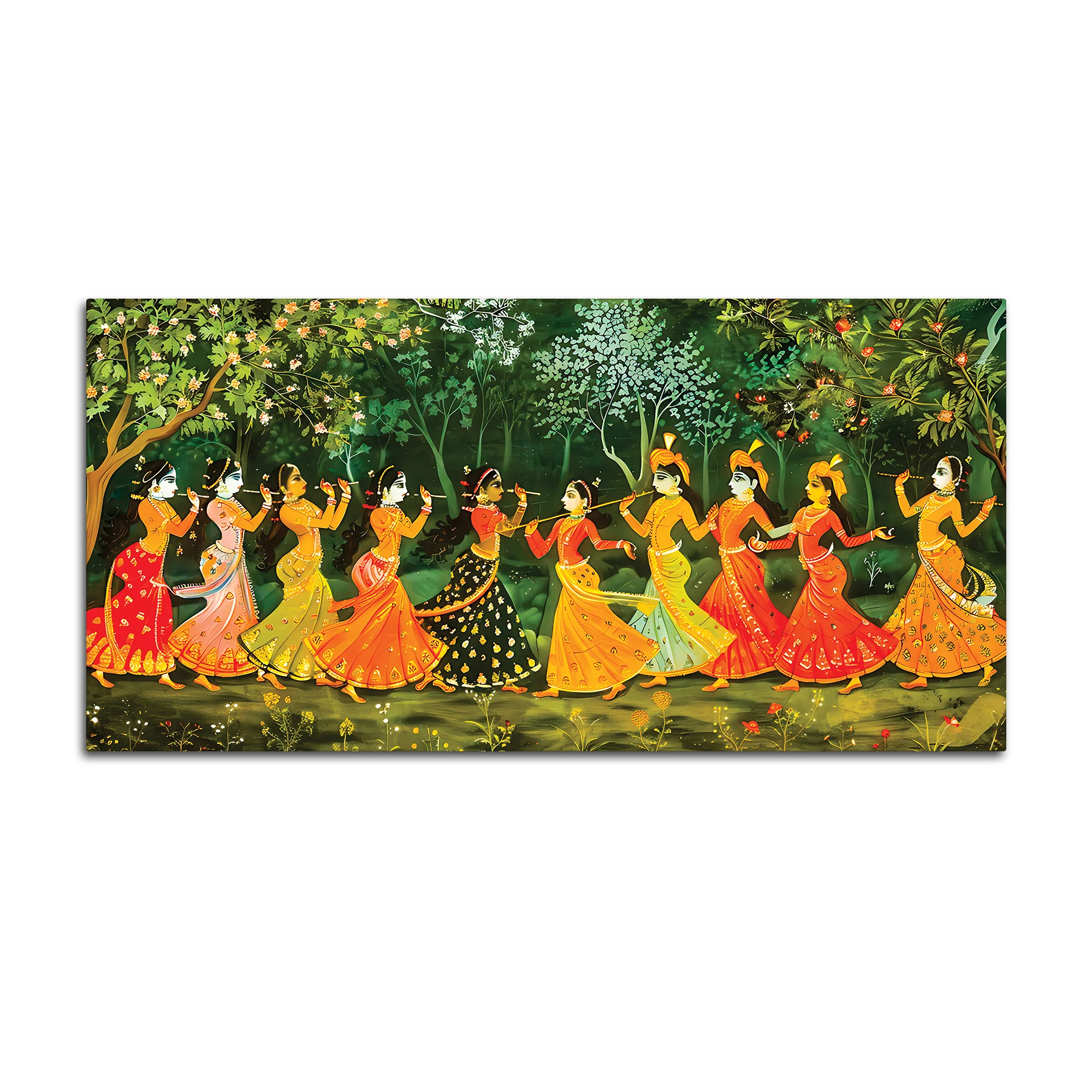 Elegant Raslila Spiritual Canvas Painting for Wall Décor - Image 4