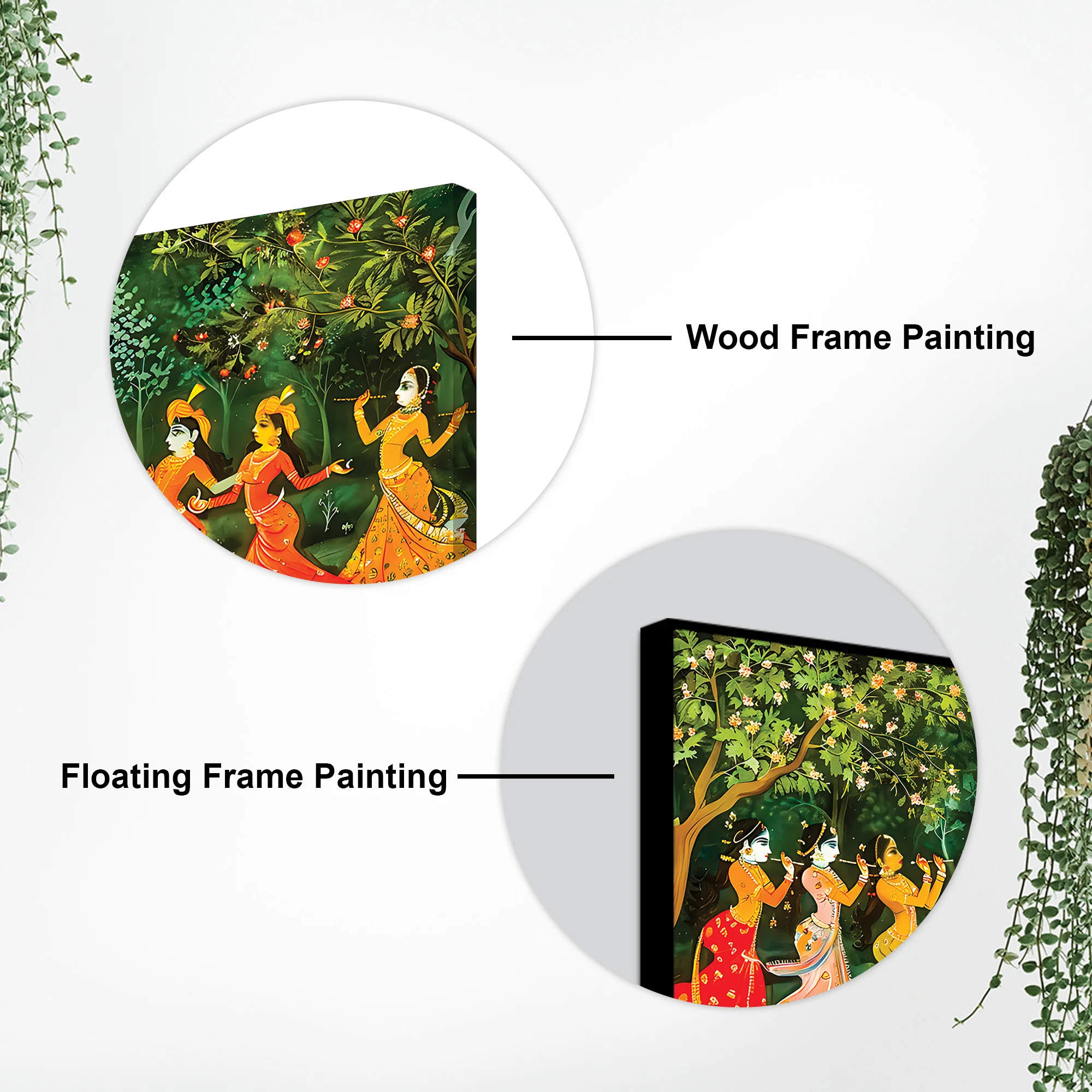 Elegant Raslila Spiritual Canvas Painting for Wall Décor - Image 7