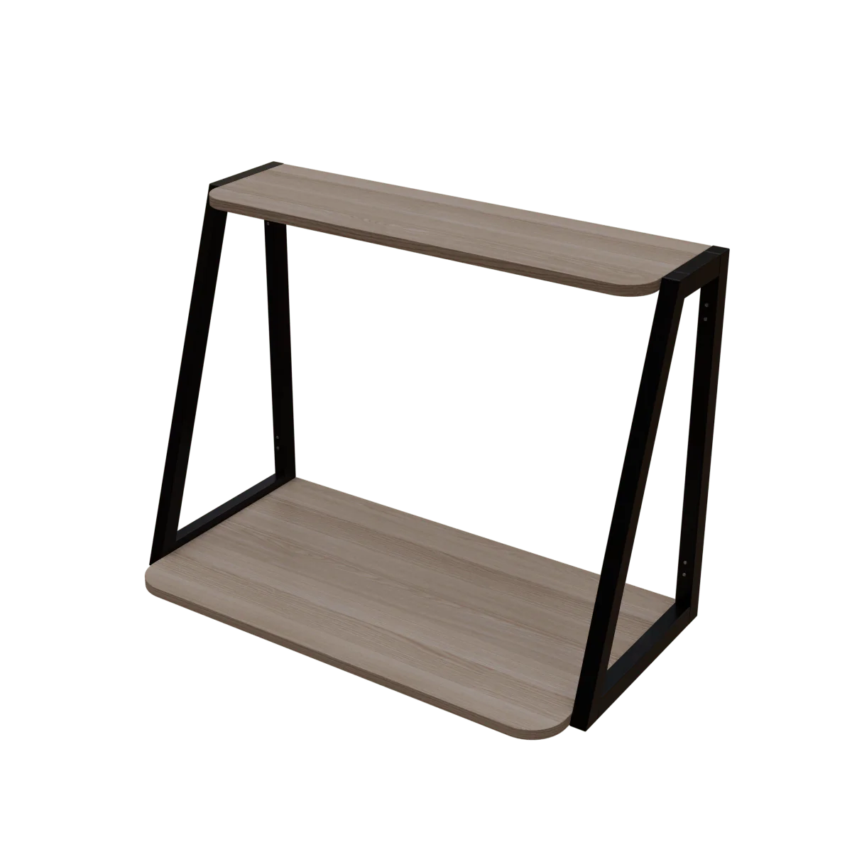 Elegant Wooden Wall Mounted Desk for Books & Display Decor - Image 17