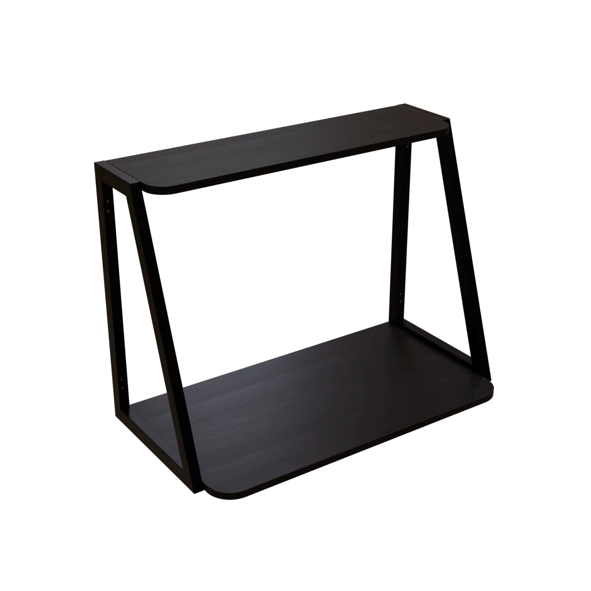 Elegant Wooden Wall Mounted Desk for Books & Display Decor - Image 21