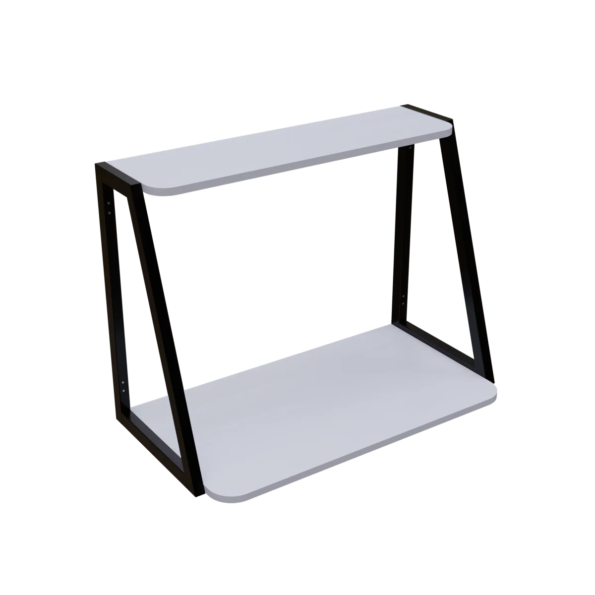 Elegant Wooden Wall Mounted Desk for Books & Display Decor - Image 5