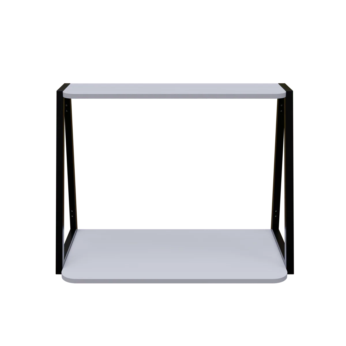 Elegant Wooden Wall Mounted Desk for Books & Display Decor - Image 6