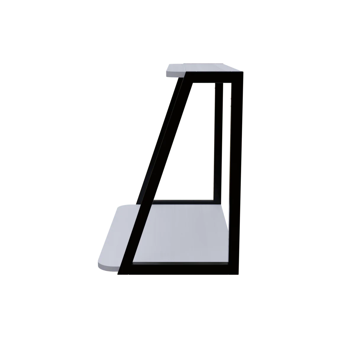 Elegant Wooden Wall Mounted Desk for Books & Display Decor - Image 8