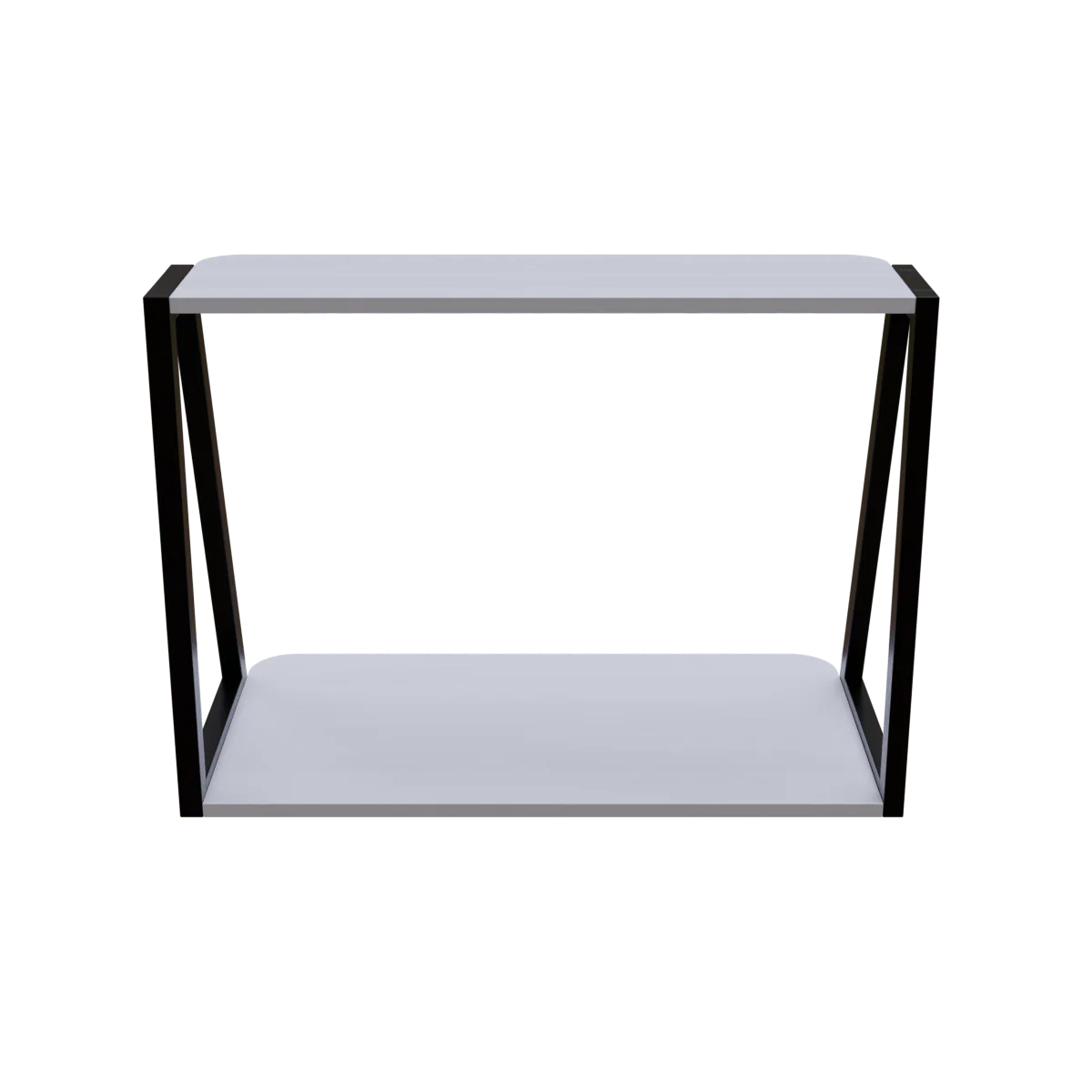 Elegant Wooden Wall Mounted Desk for Books & Display Decor - Image 9