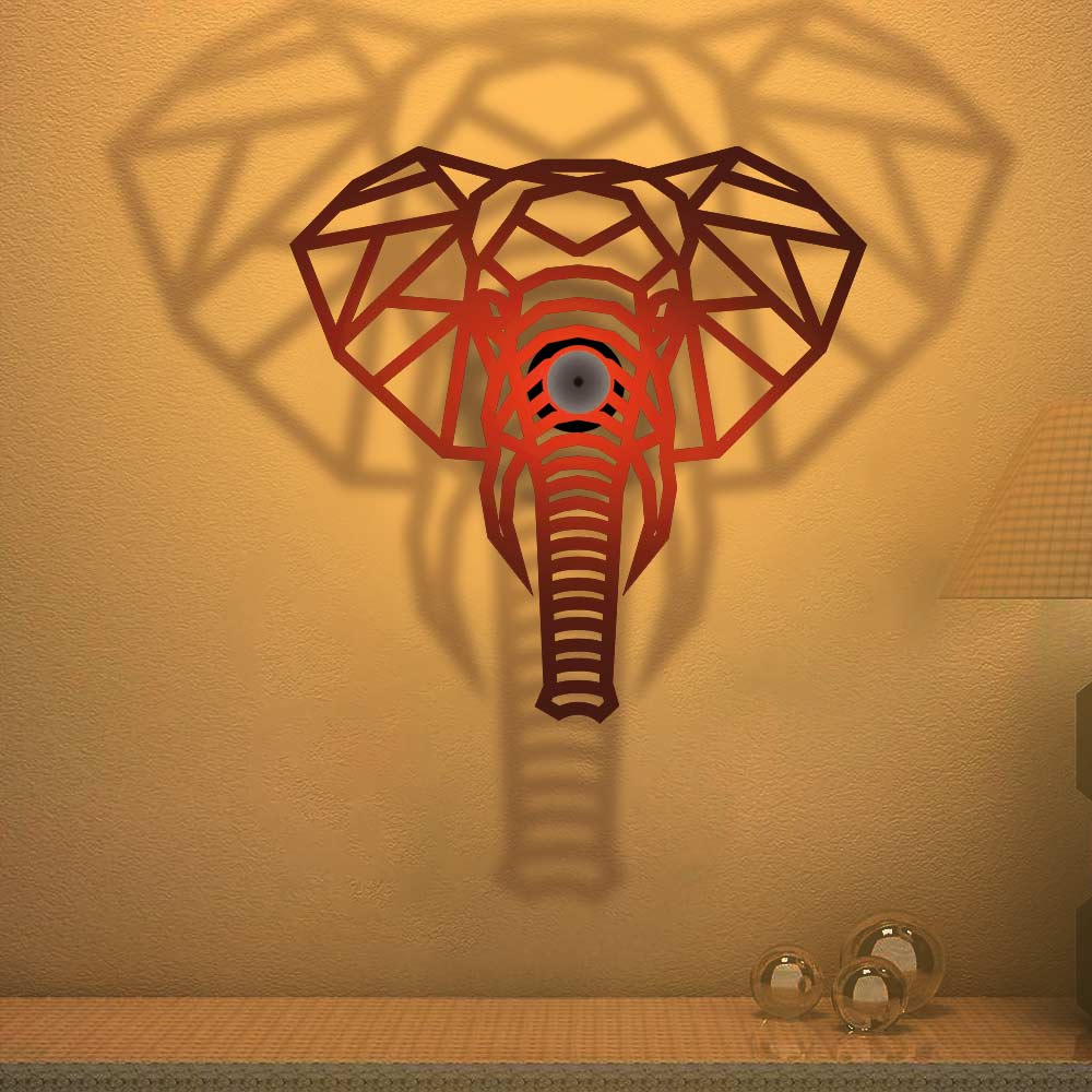 Elephant Design Shadow Lamp - Image 3