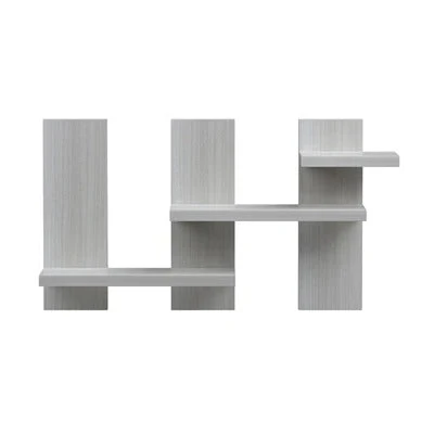 Enchanted Modern Rectangular Shaped Wooden Wall Shelves with White Finish - Image 4