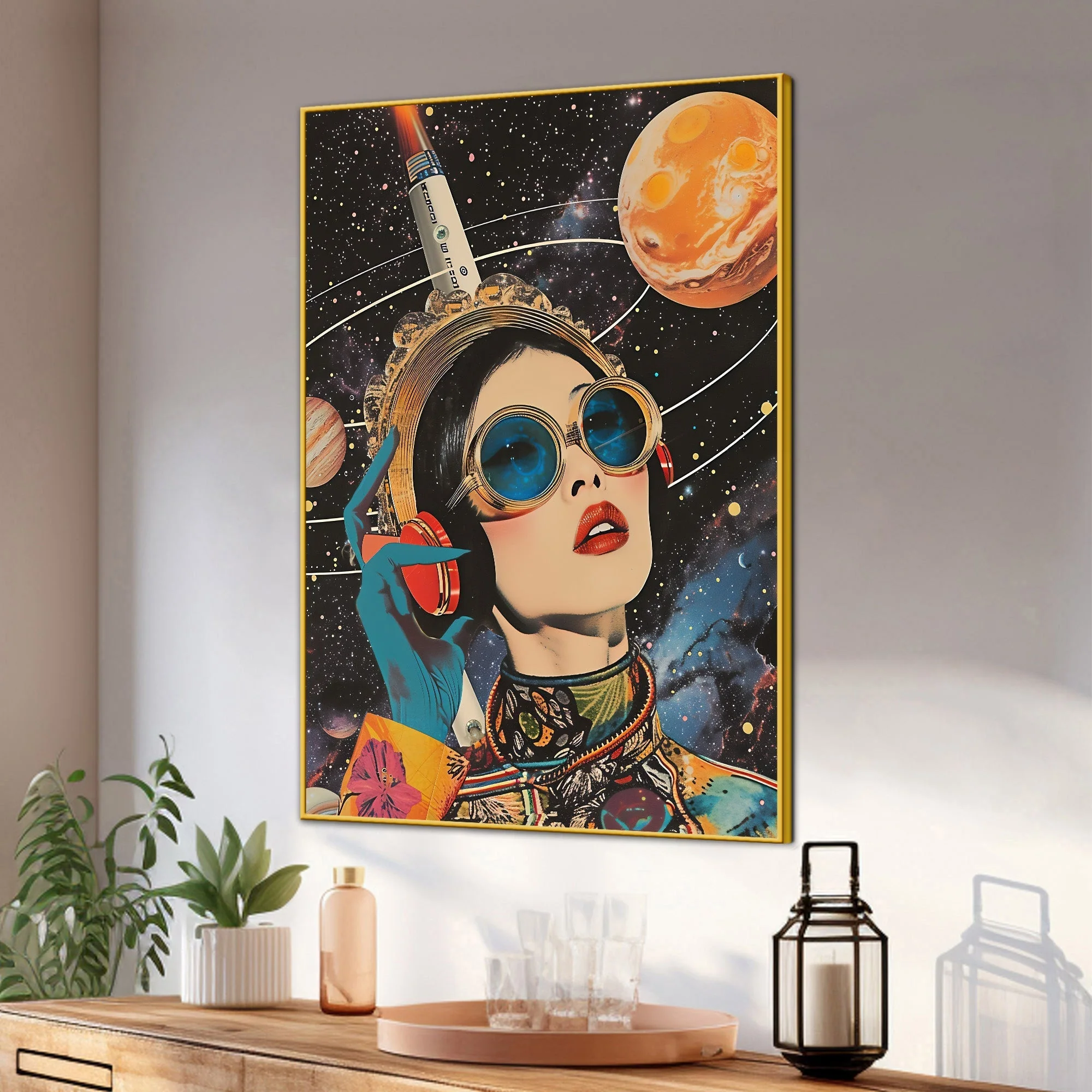 Enjoy Your Endless World Cotton Canvas Wall Painting - Image 3