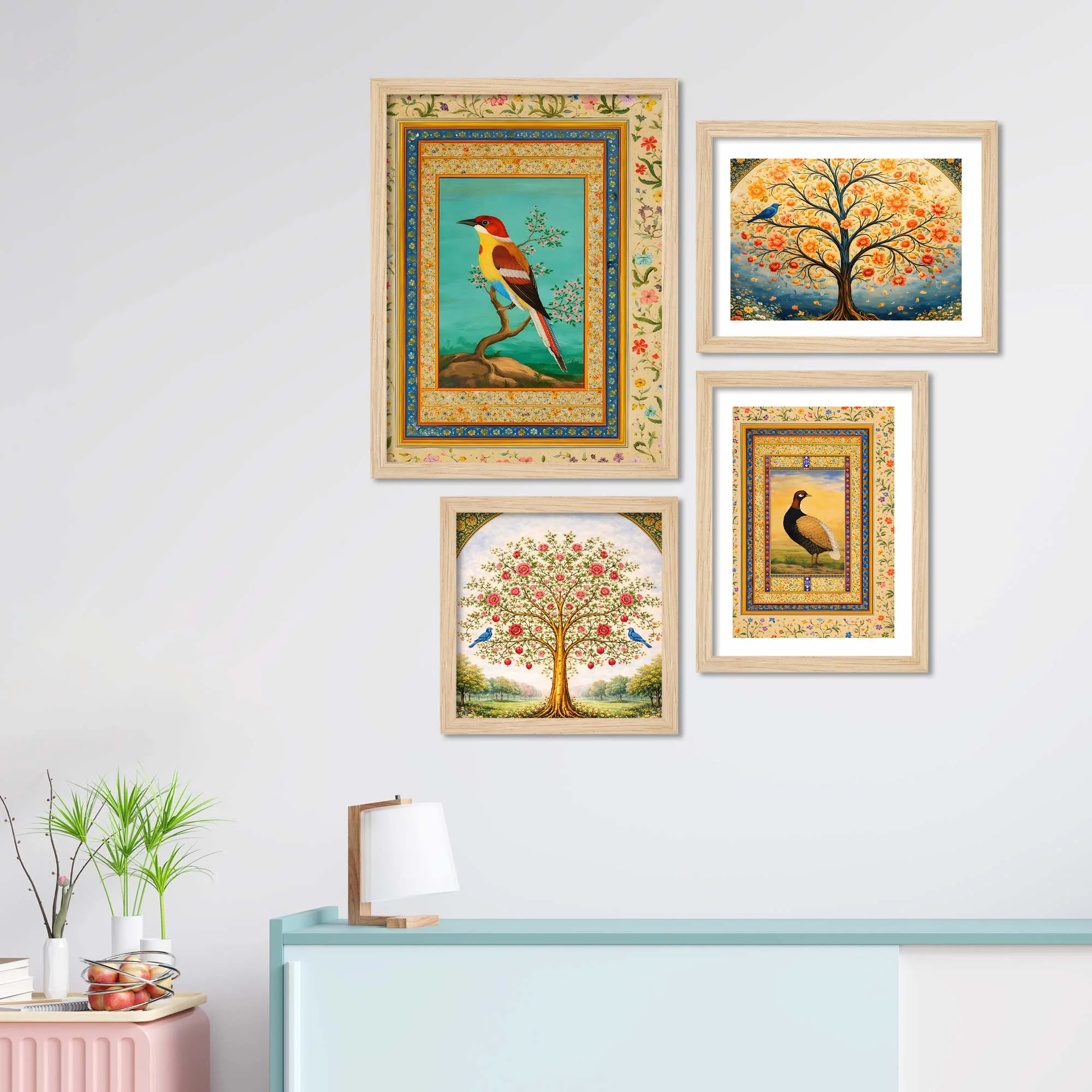 Ethnic Indian Wall Frame Set of Four - Image 3
