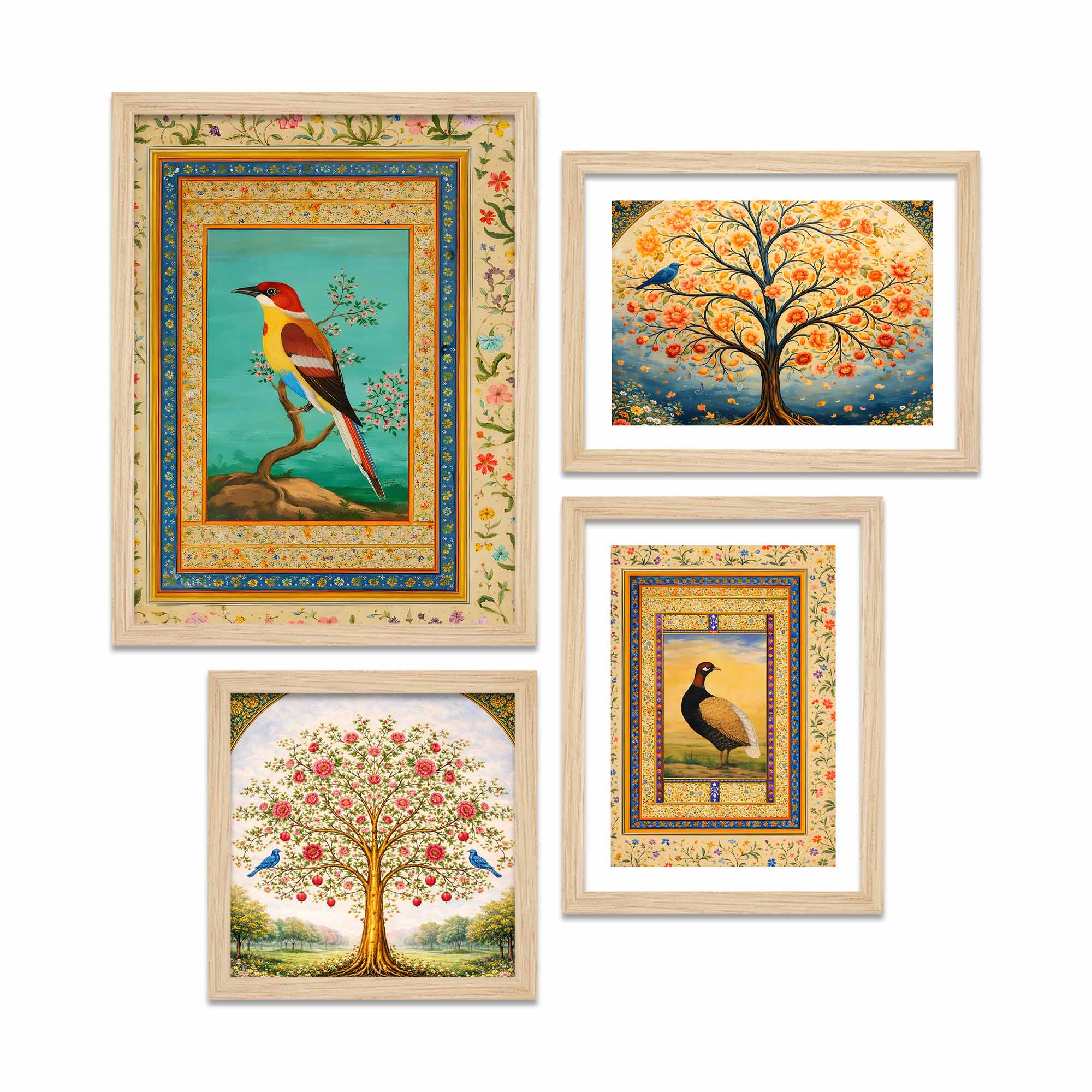 Ethnic Indian Wall Frame Set of Four - Image 4