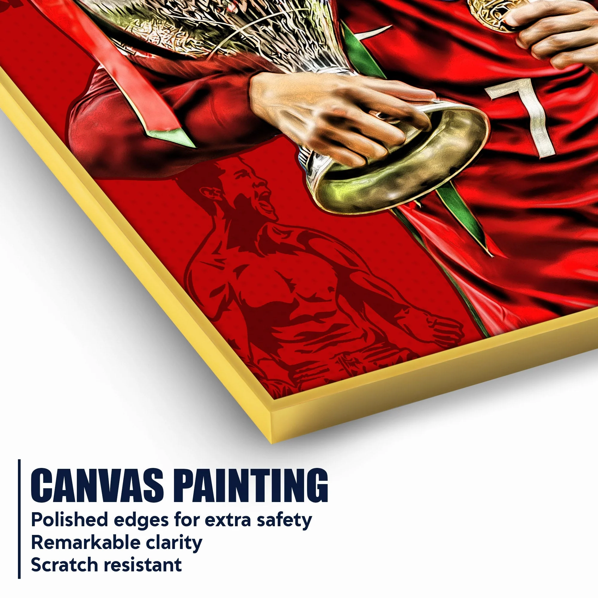 Euro Cup 2016 CR7 Cotton Canvas Wall Painting - Image 4