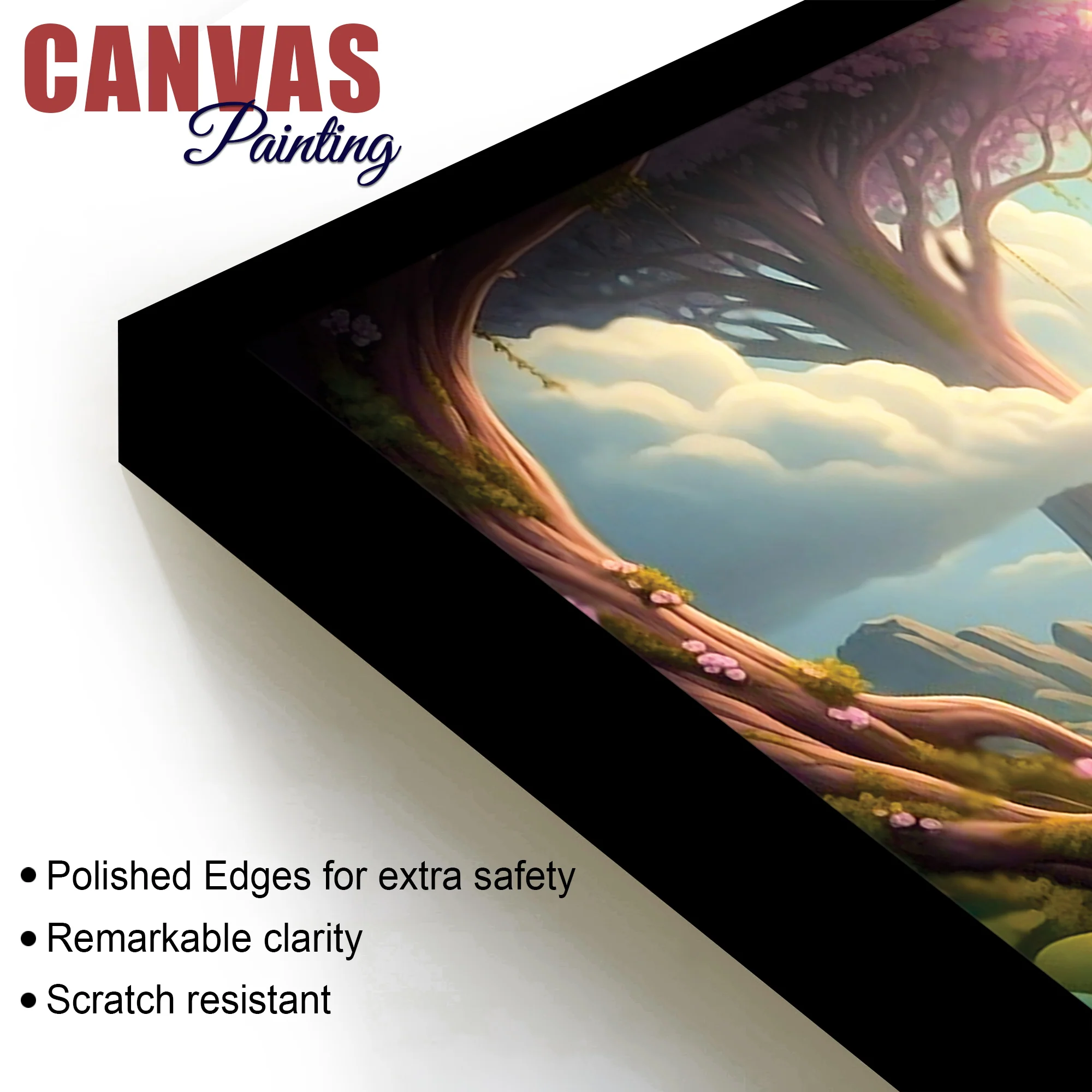 Exclusive Nature Themed Lord Ganesha's Premium Canvas Wall Painting For Home & Office Spaces – Modern Religious Wall Art - Image 6